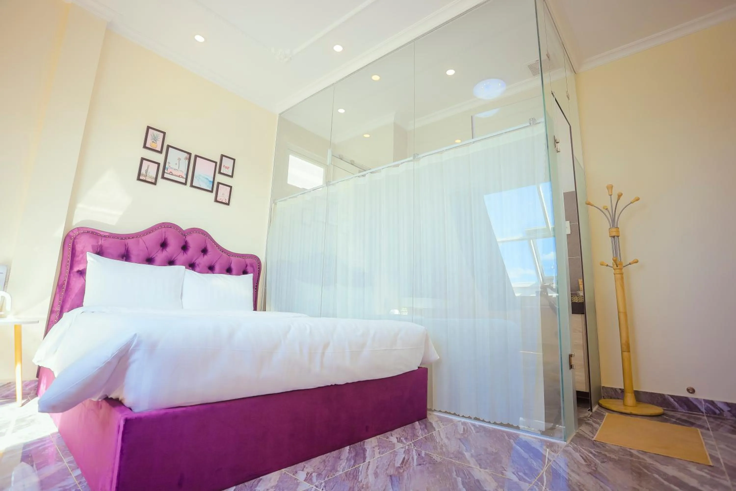 Bed in SHIN VILLAGE HOTEL