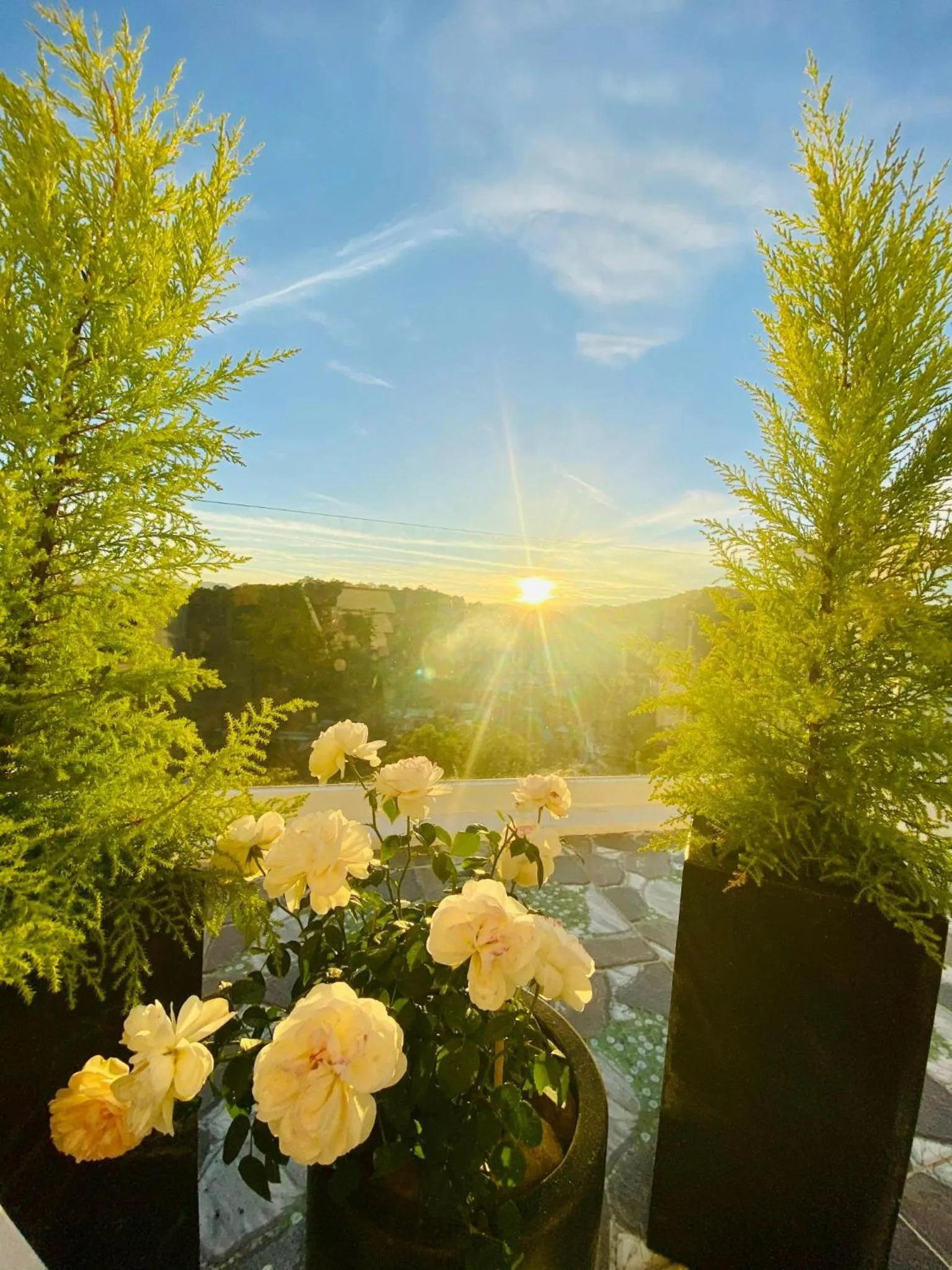 Sunset in SHIN VILLAGE HOTEL