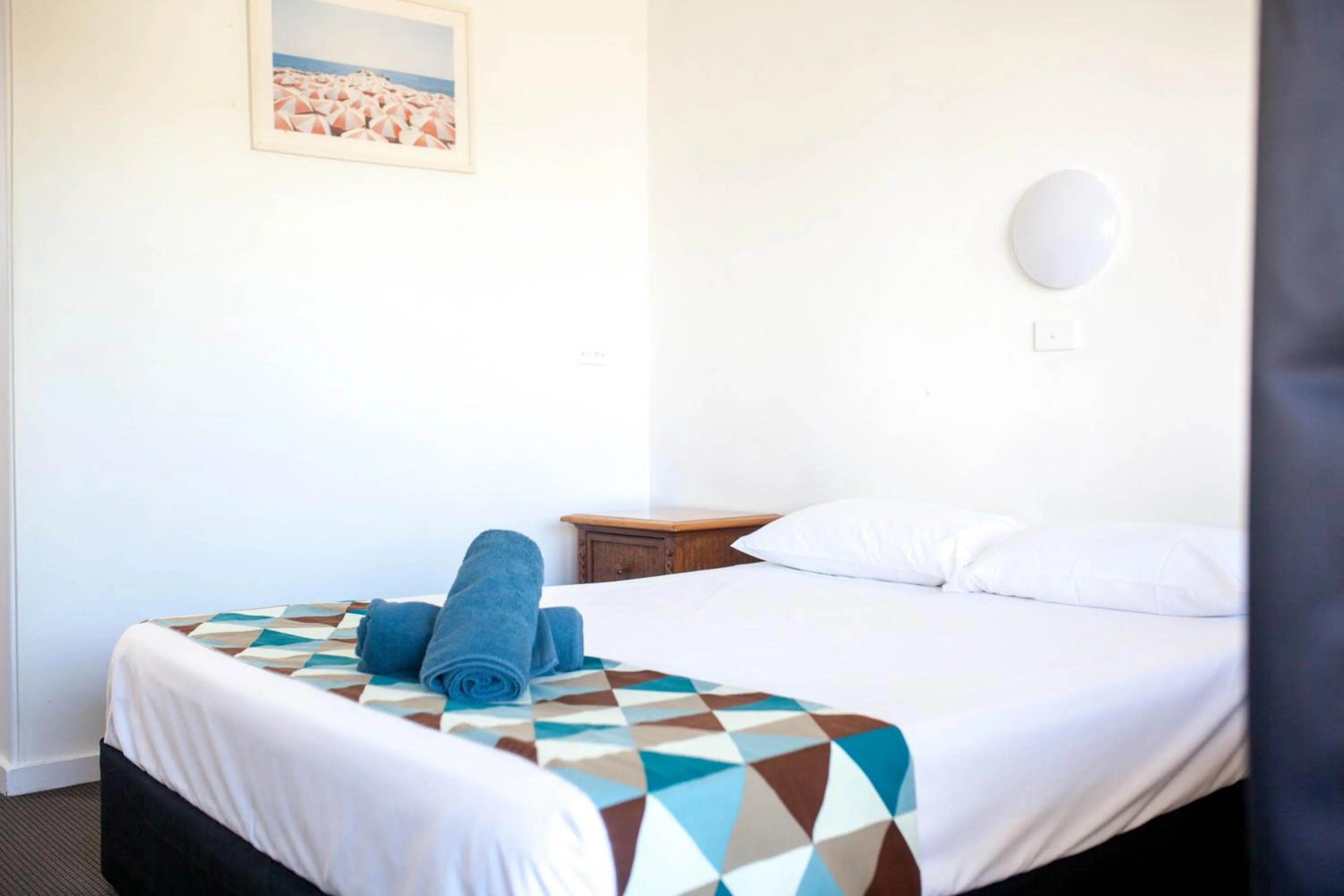 Bed in Cairns City Motel