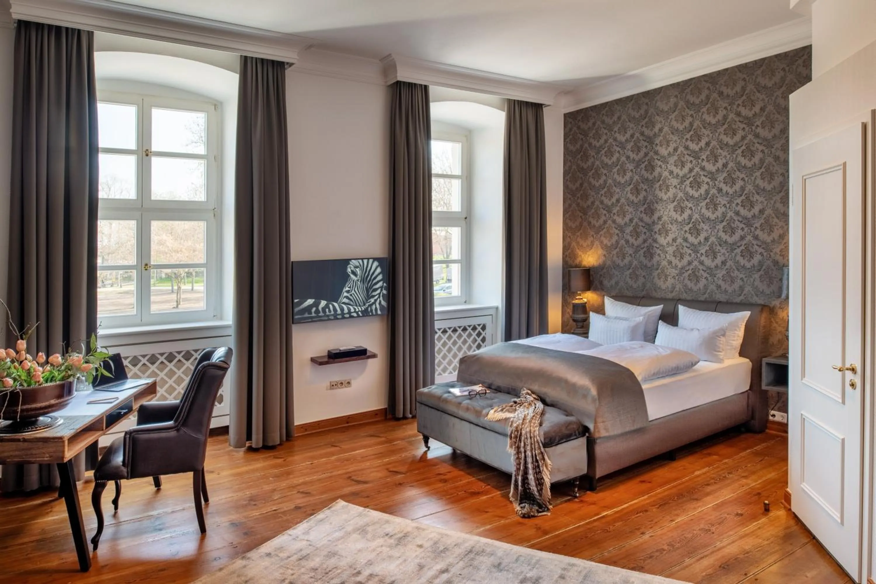 Photo of the whole room, Bed in Hotel Schloss Rattey