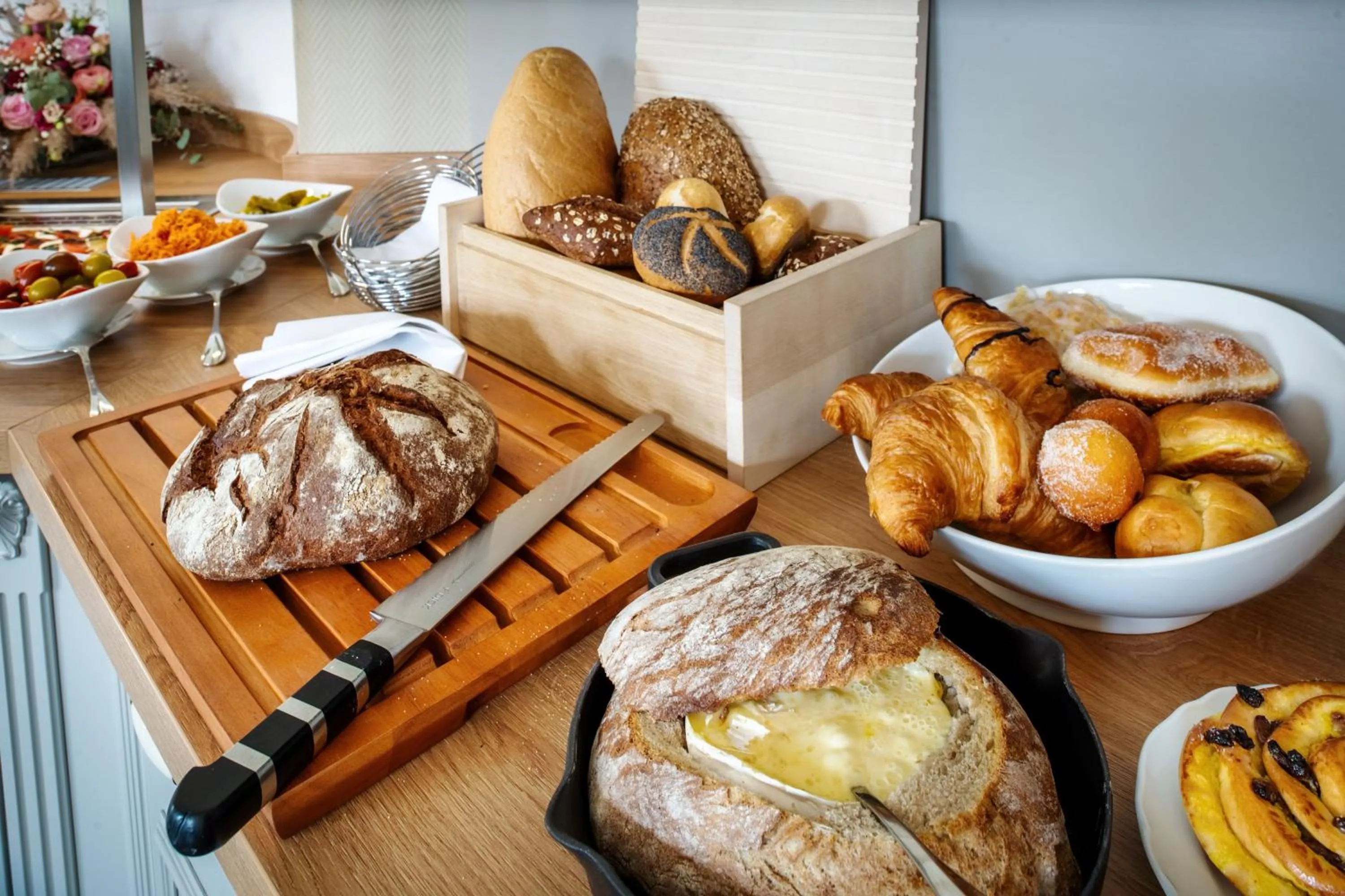 Buffet breakfast in Hotel Schloss Rattey