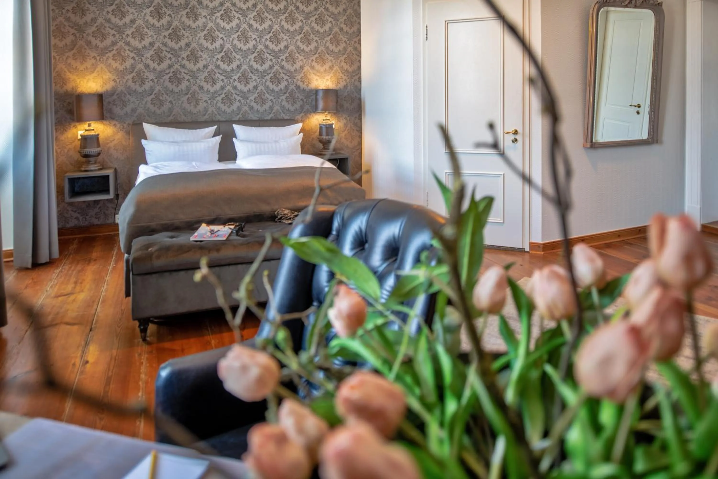 Photo of the whole room, Bed in Hotel Schloss Rattey