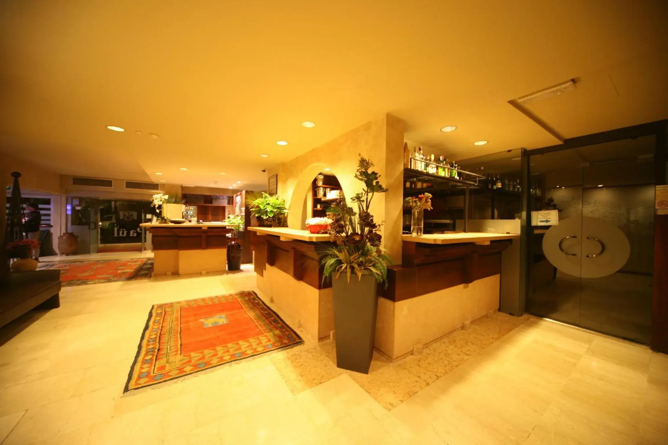 Lobby or reception, Bed in Hotel La Paül Lobby or reception, Bed in Hotel La Paül