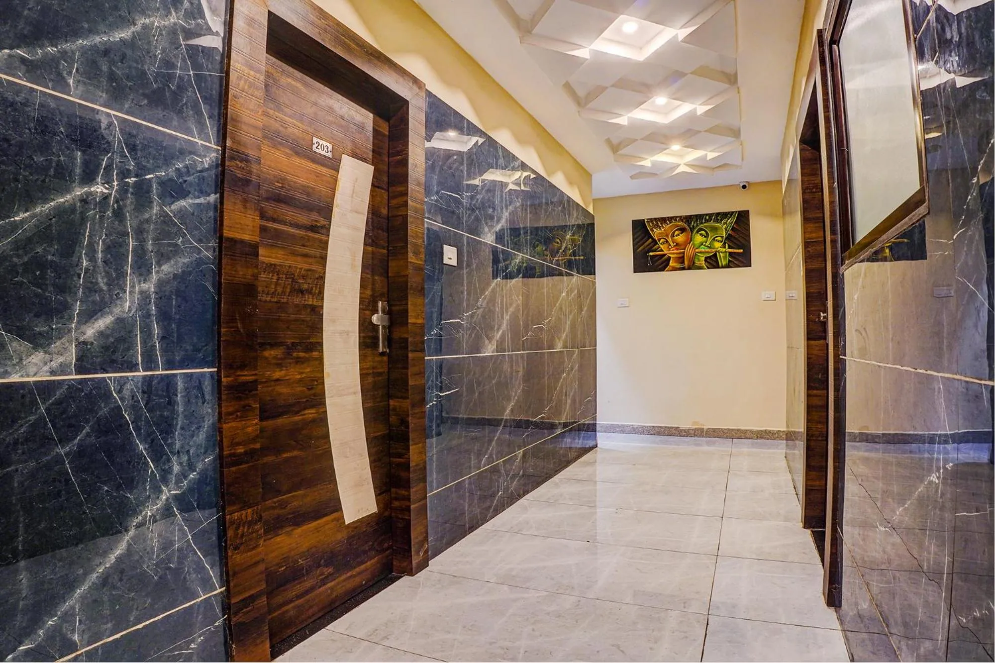 Lobby or reception in FabHotel Brij Residency