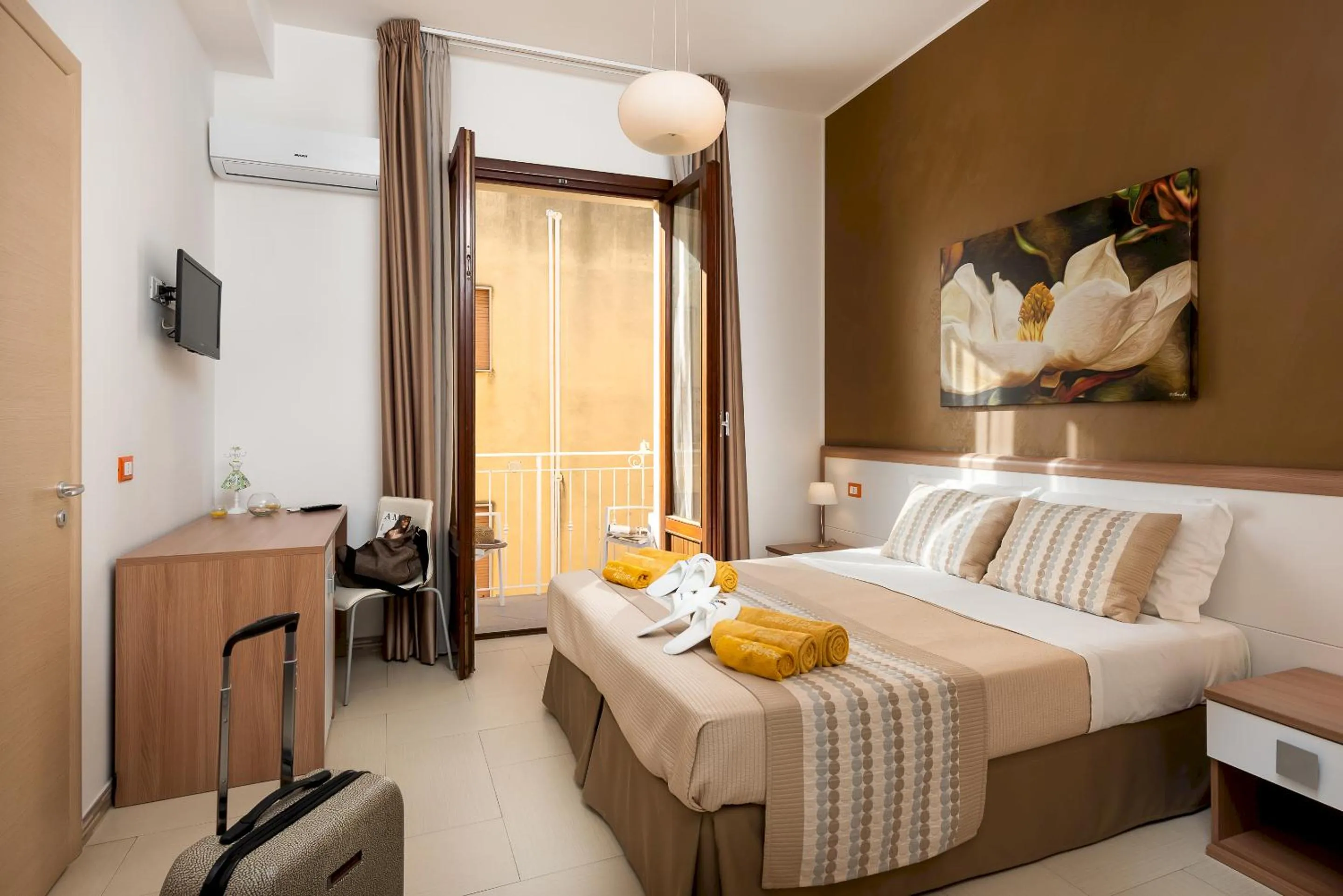 Bed in B&B A casa di Aurora rooms