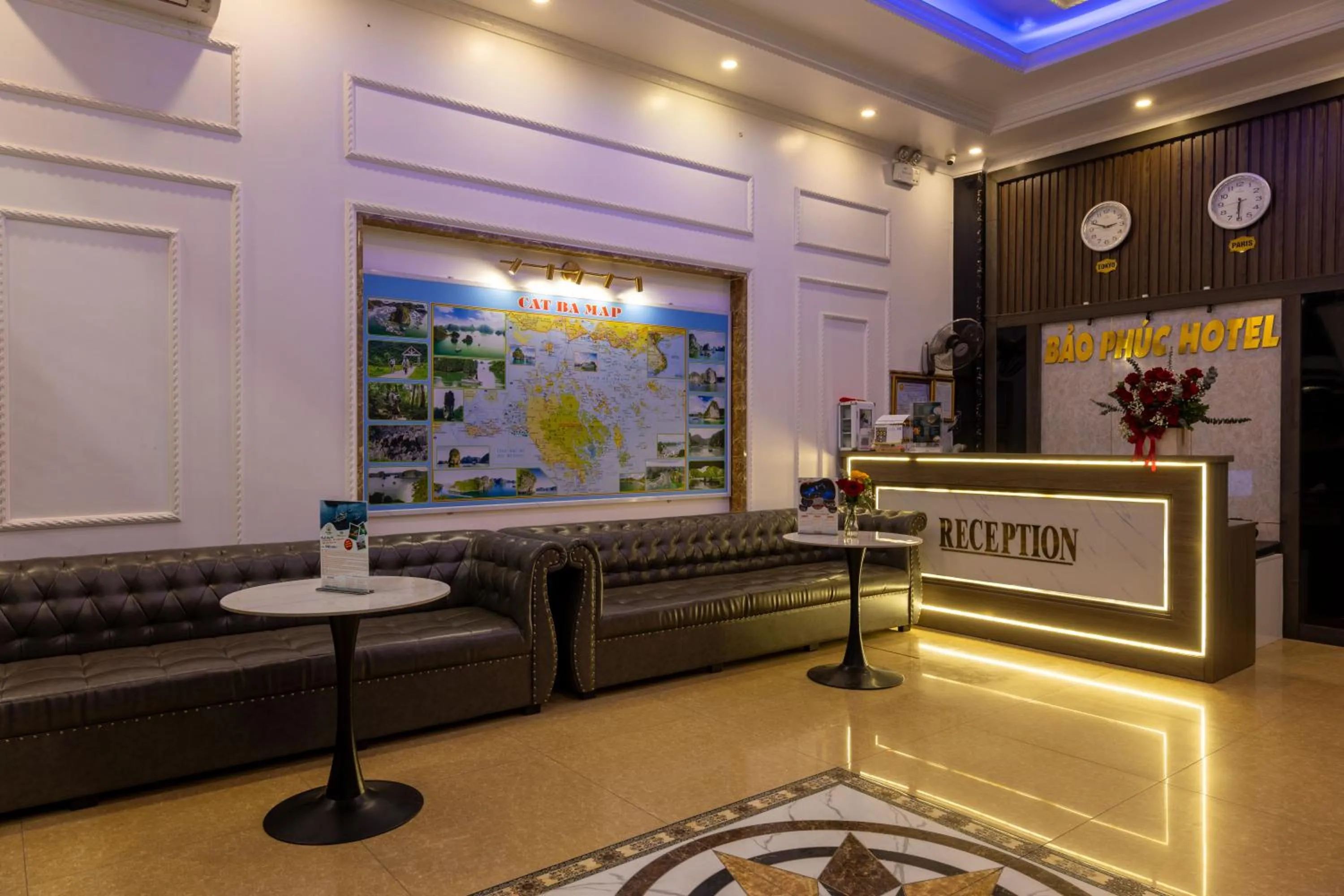 Living room in Bao Phuc Hotel