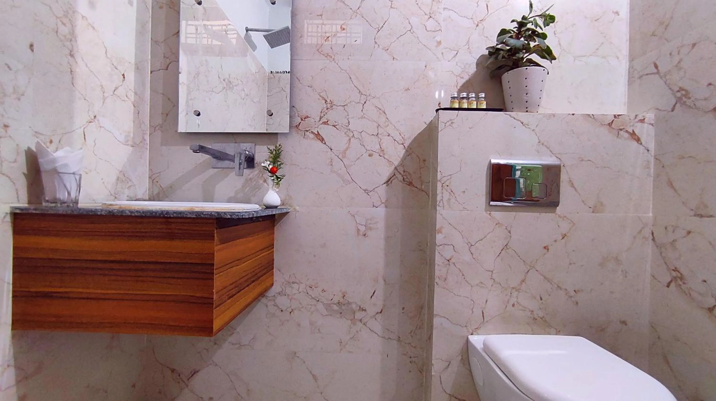 Bathroom in ShriGo Hotel Haridwar