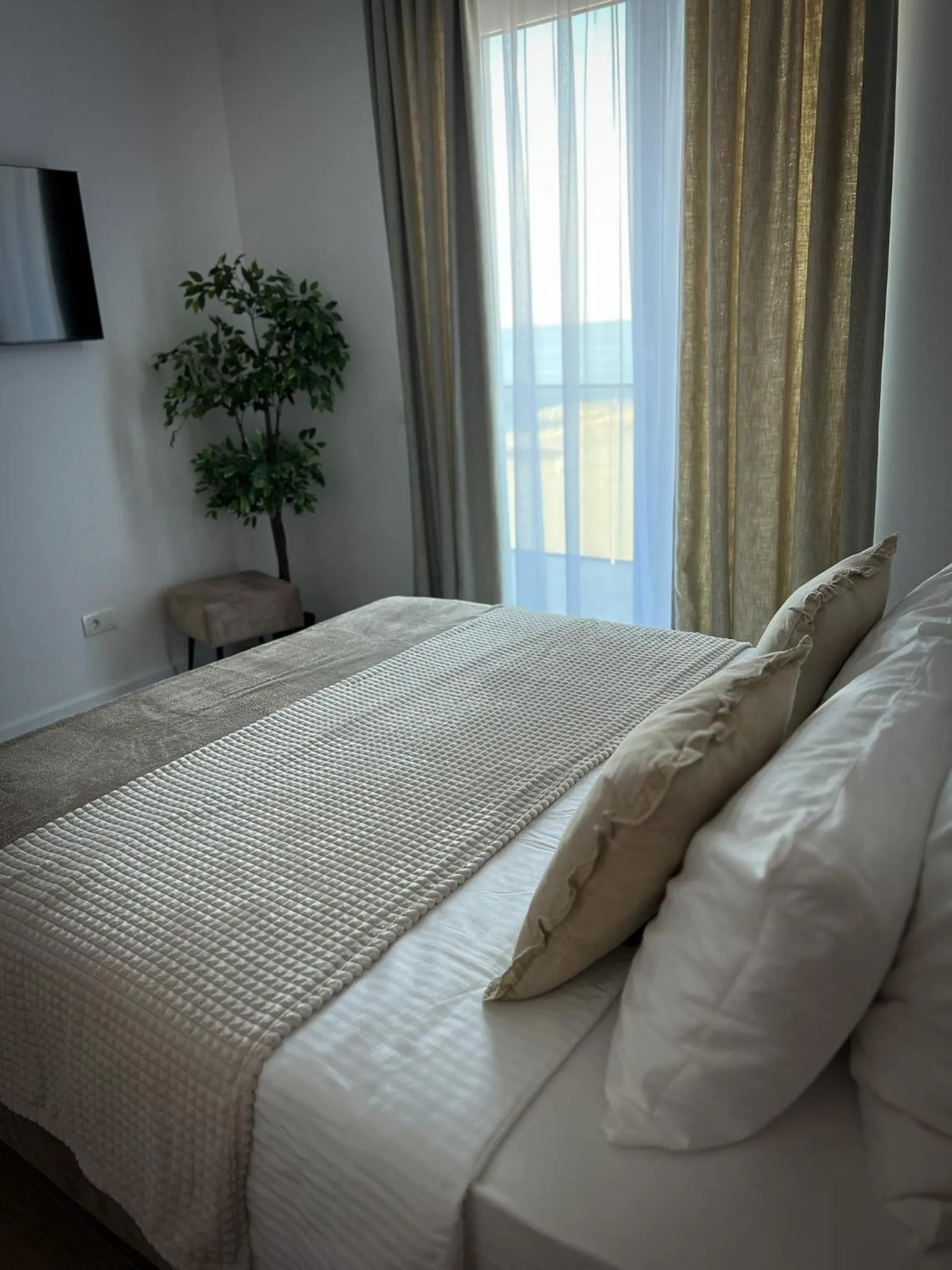 Bed in Atmosphere by the Sea