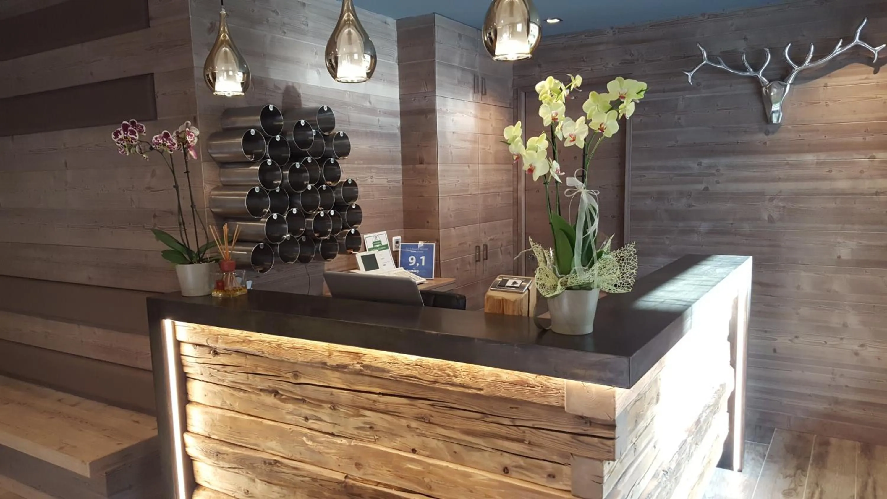 Lobby or reception in Hotel Garni Arnica ***S