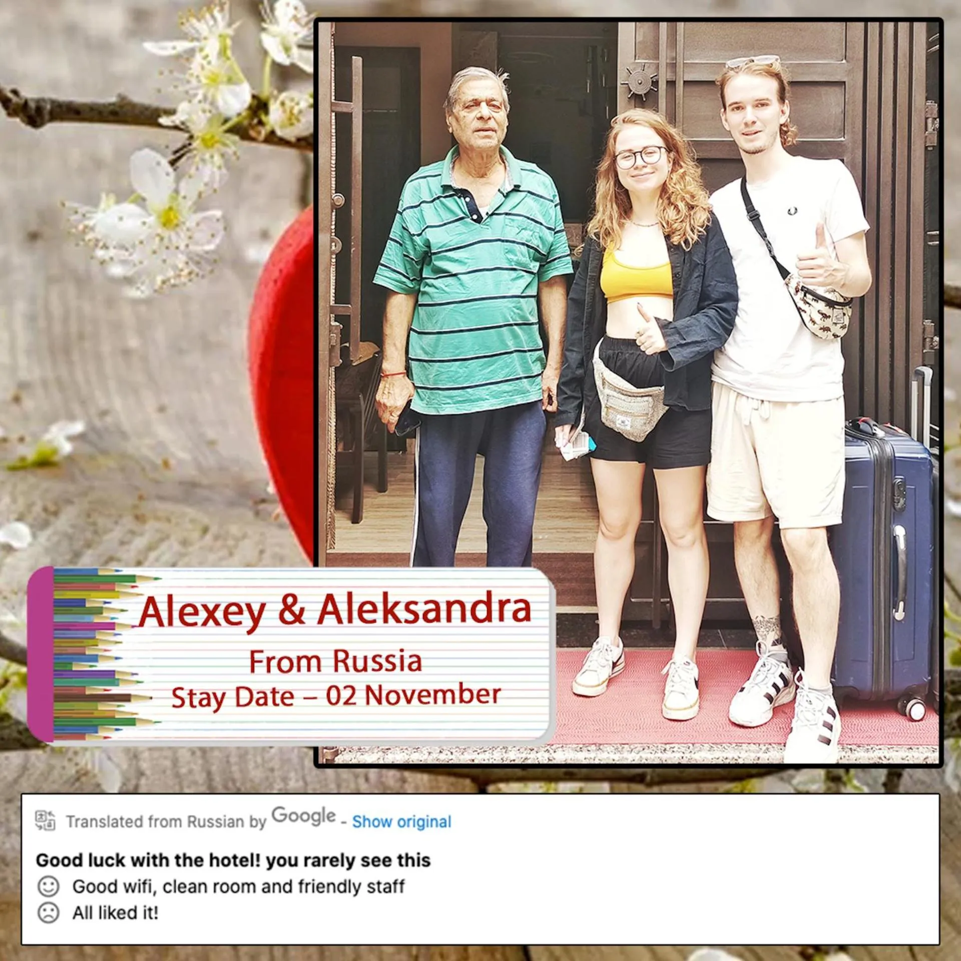 Guests in The Orchid Retreat