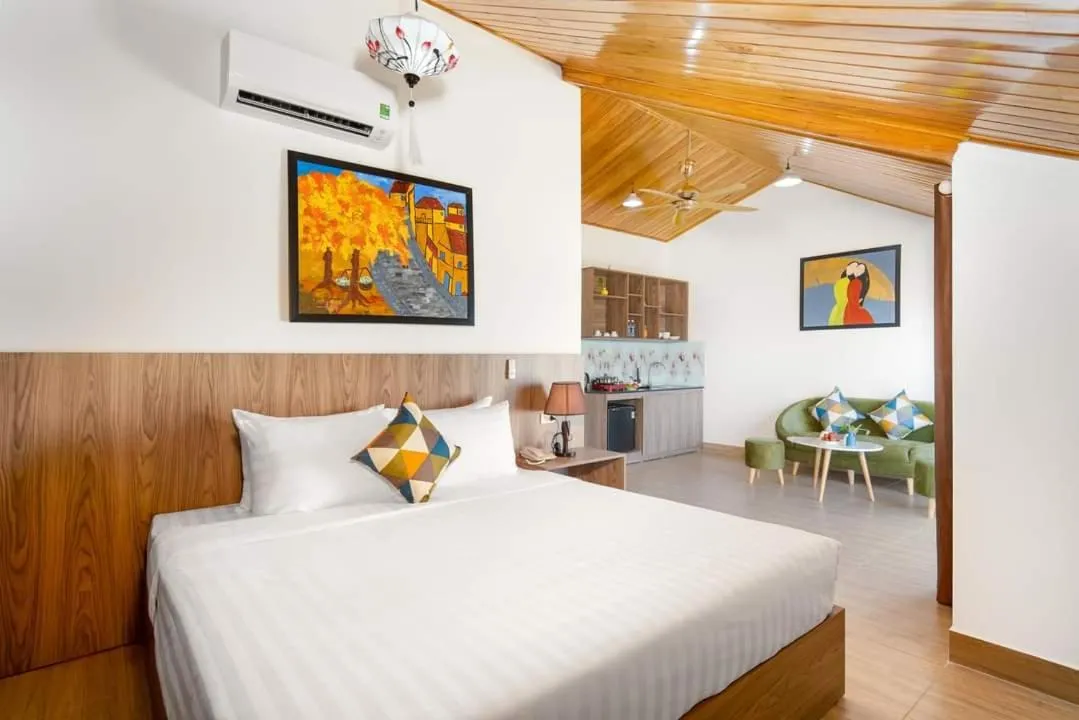 Bed in 1 Stop ViVi An Bang Beach Hoi An Hotel