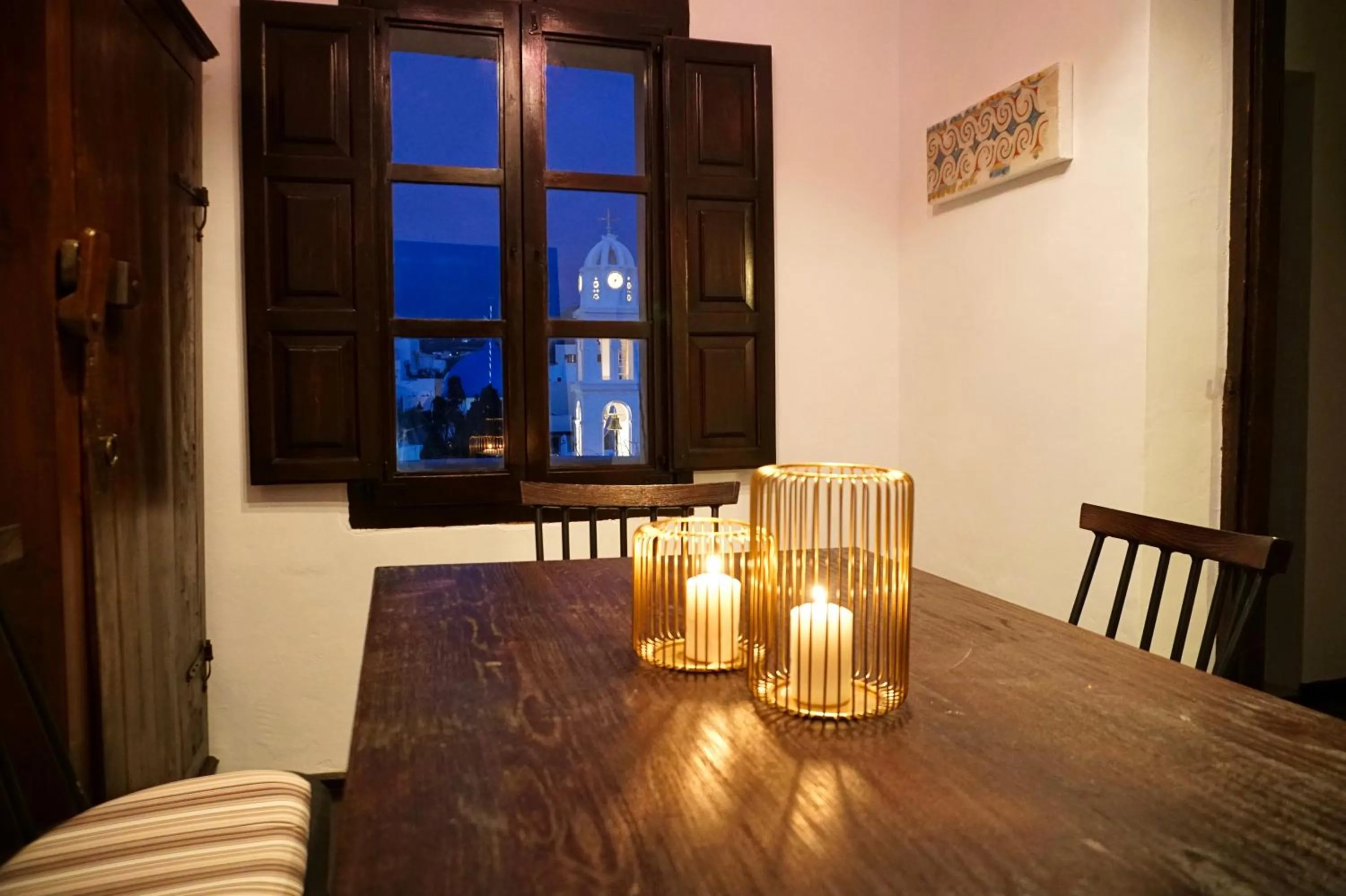 Dining area in Santorini Heritage Villas