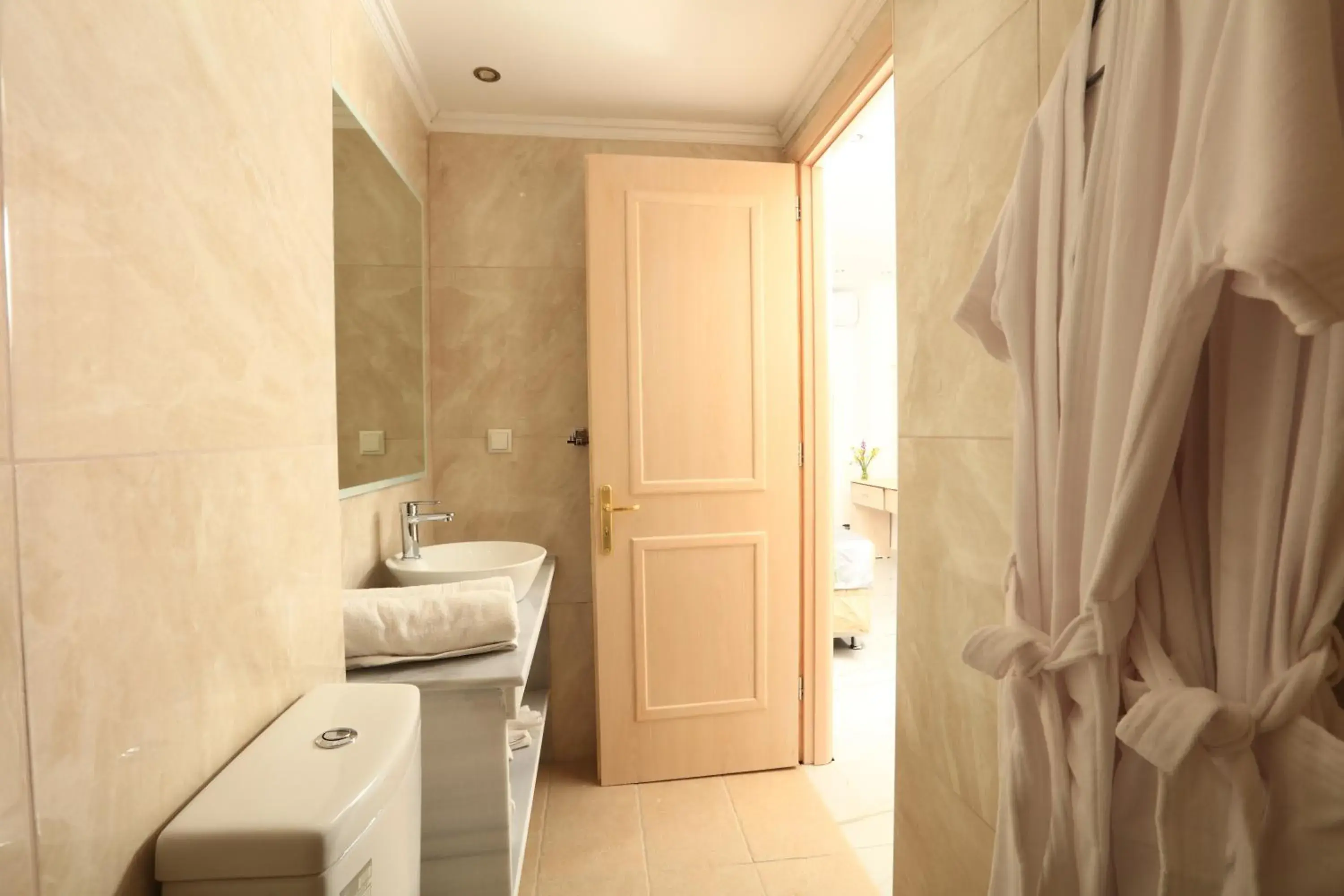 Bathroom in Cavomarina Beach- Adults Only Bathroom in Cavomarina Beach- Adults Only