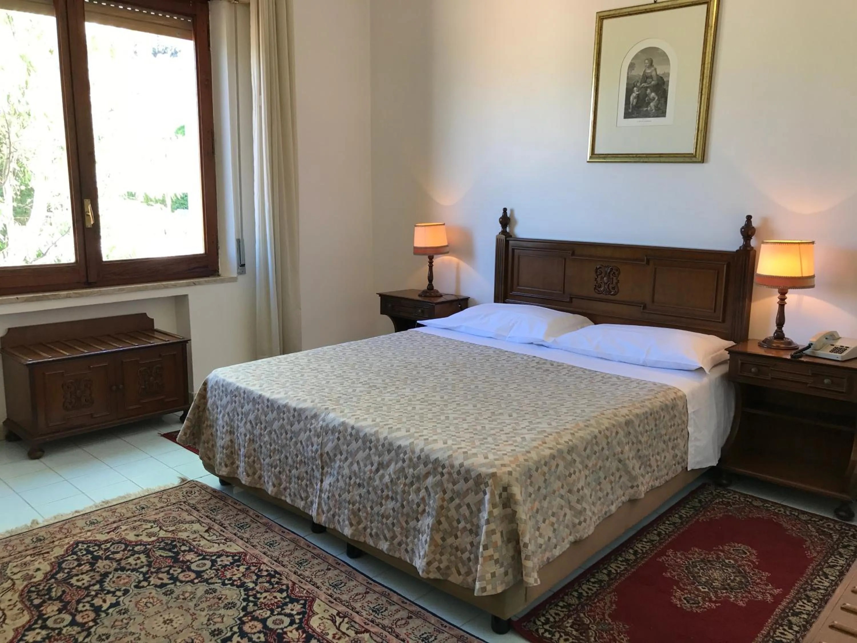 Bed in Hotel Mediterranée