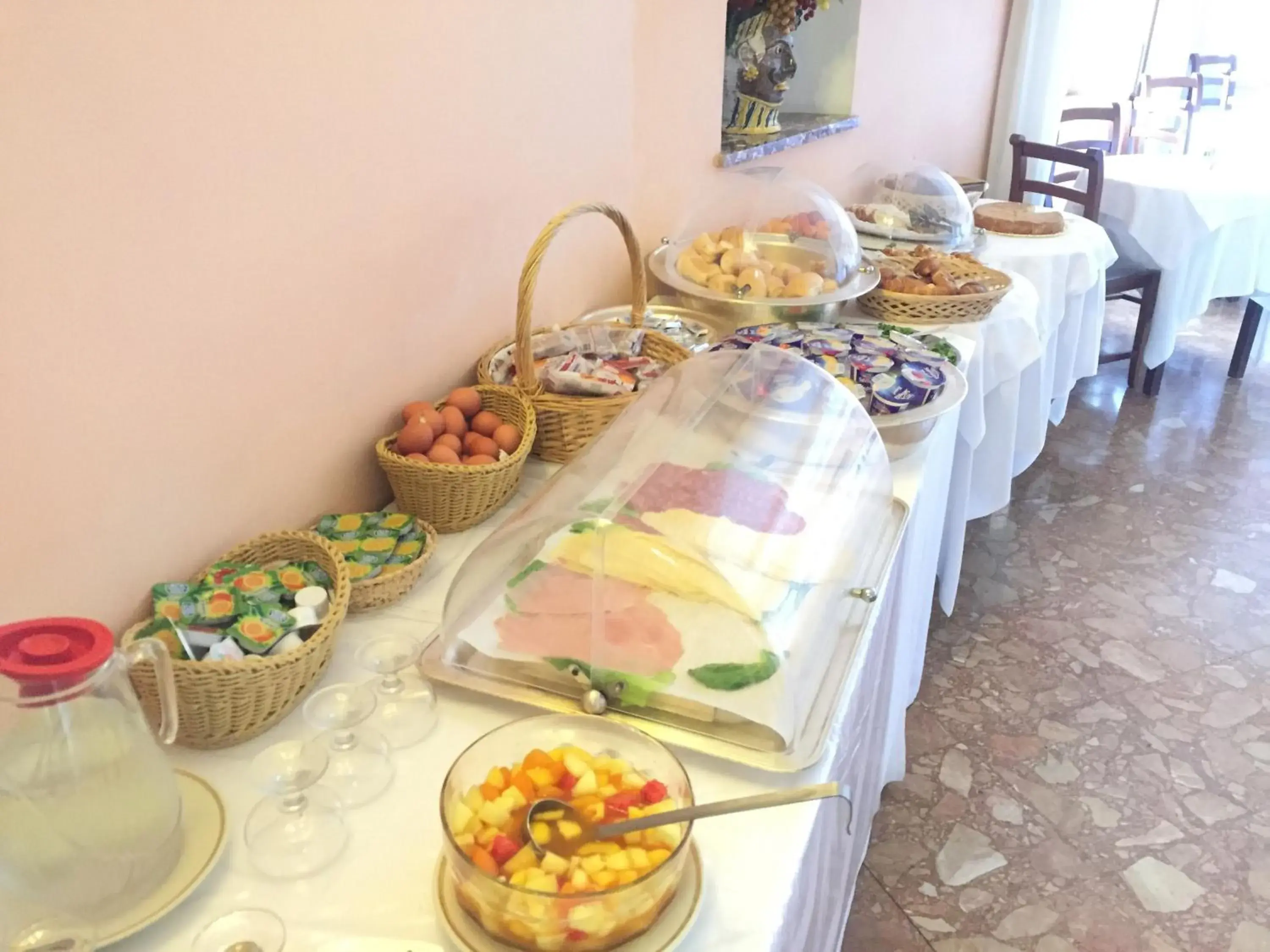 Buffet breakfast, Food in Hotel Mediterran