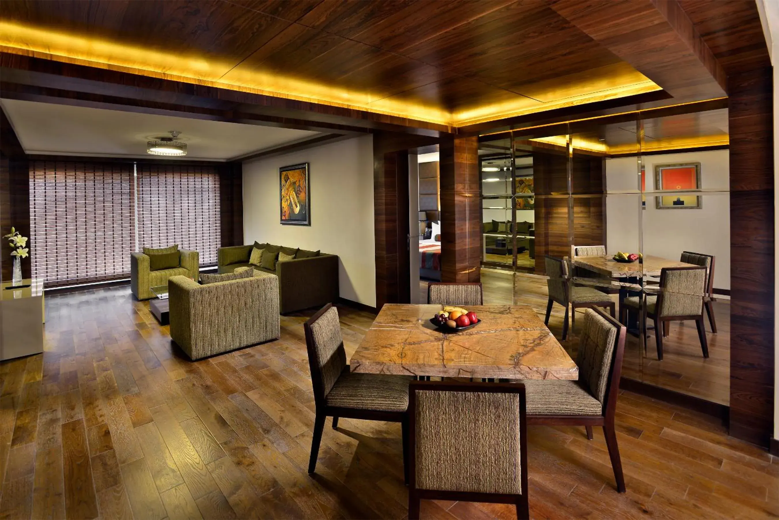 Living room in The Lalit Chandigarh Living room in The Lalit Chandigarh