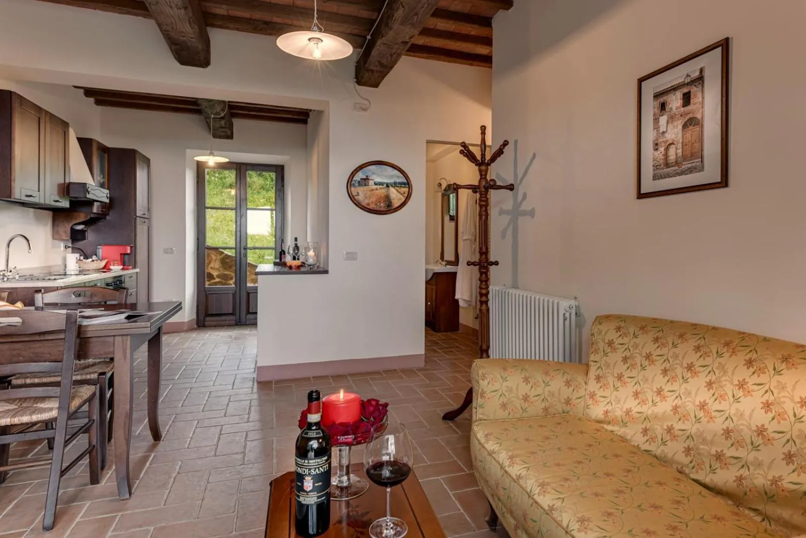 Living room in Castel Brunello