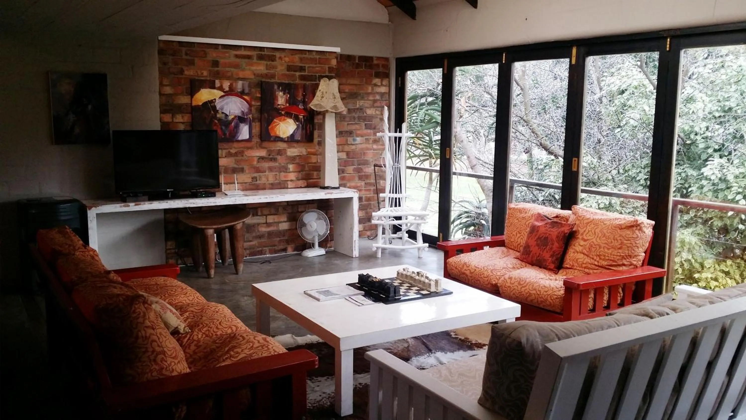 Living room in Hornbill House Self Catering Accommodation