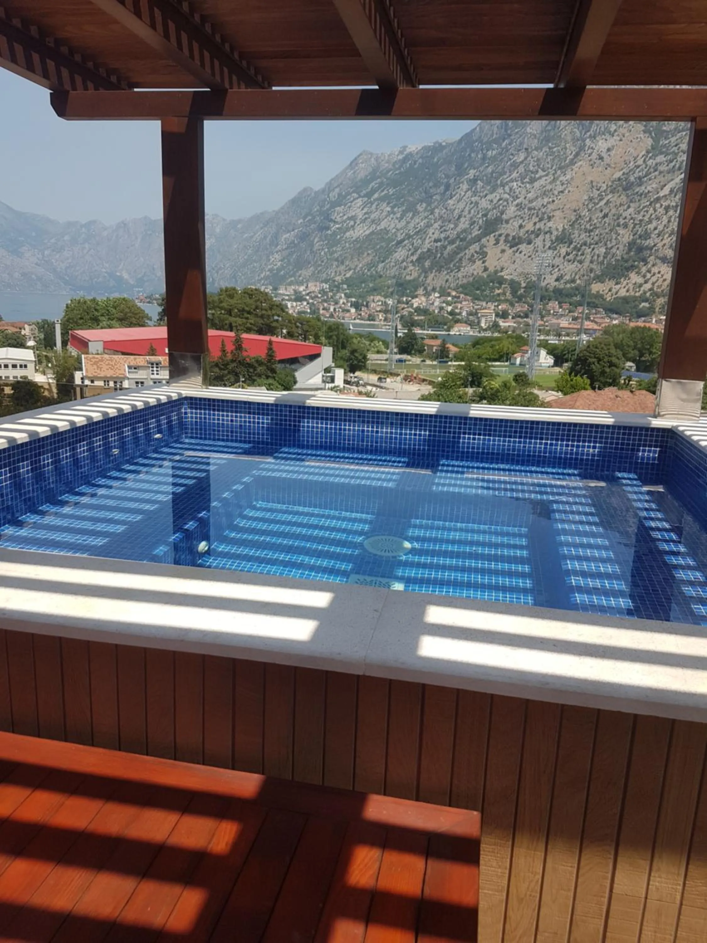Pool view in Villa Vista Real