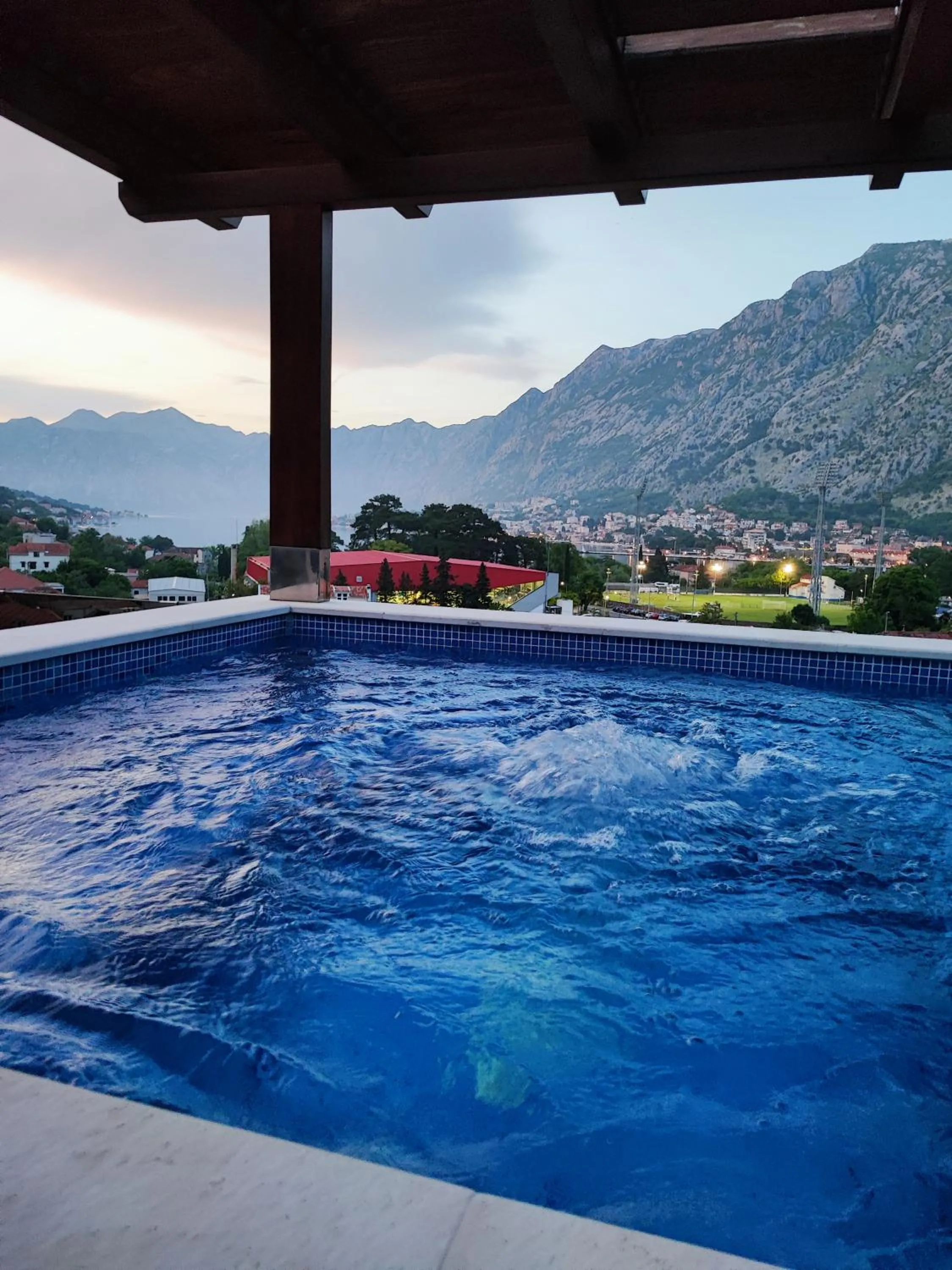 Pool view in Villa Vista Real