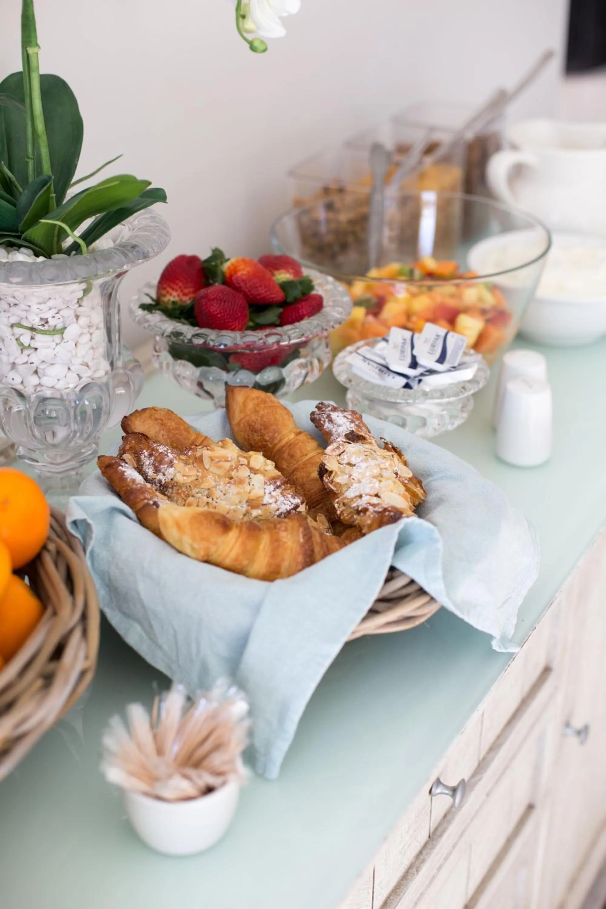 Continental breakfast in Ocean Watch Guest House
