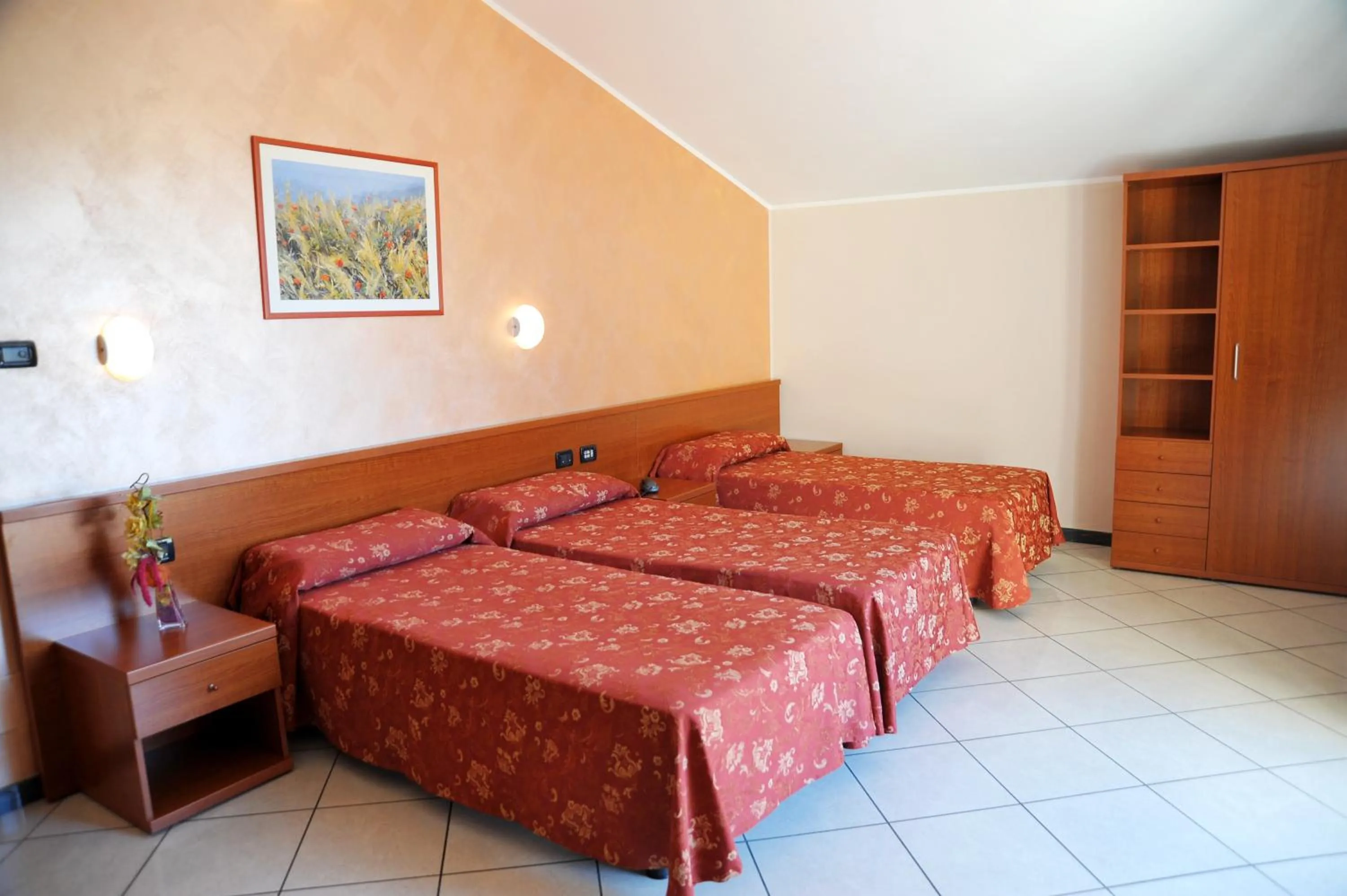 Bedroom, Bed in Hotel Stazione