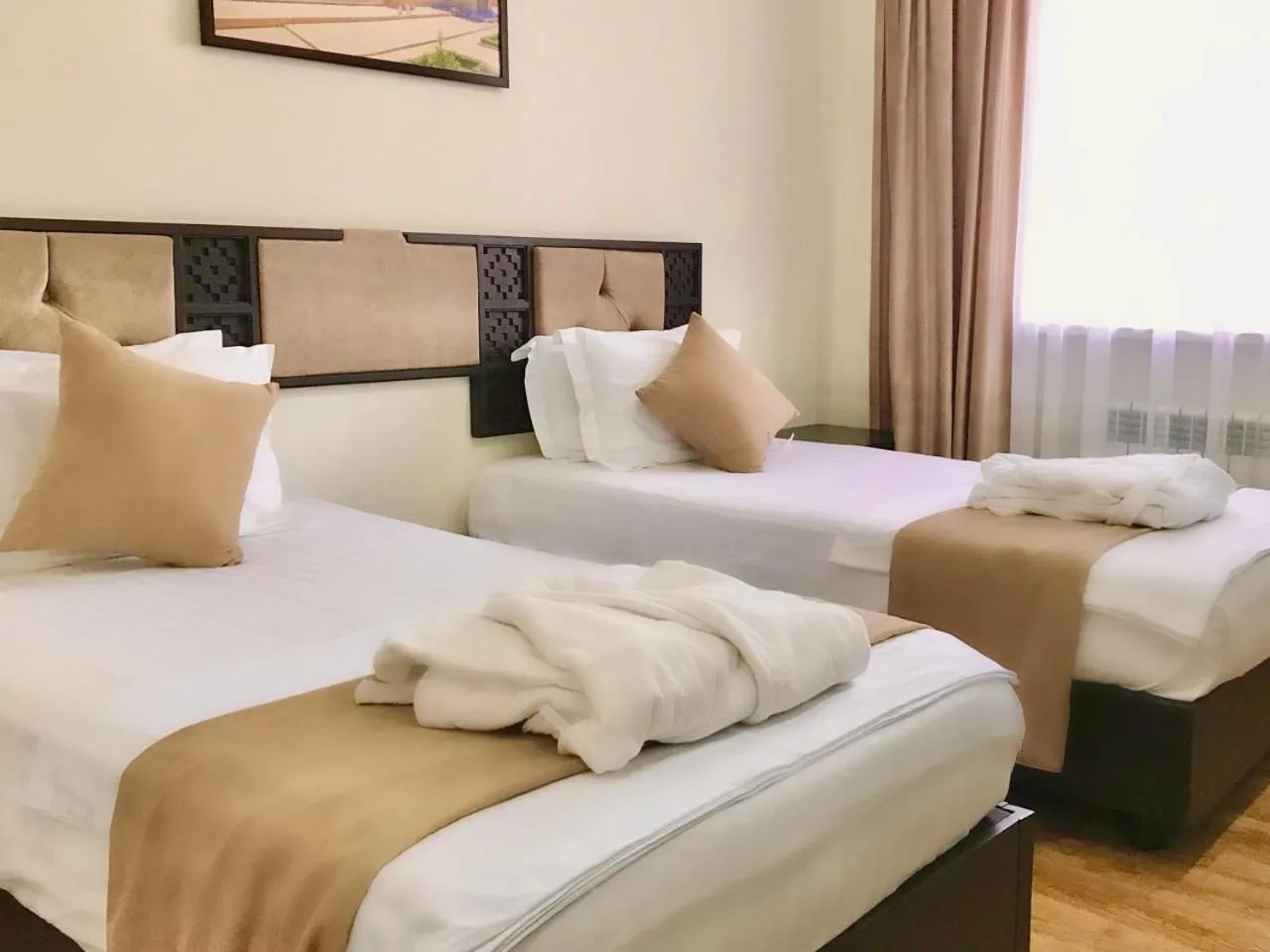 Bed in Crystal Hotel Bukhara