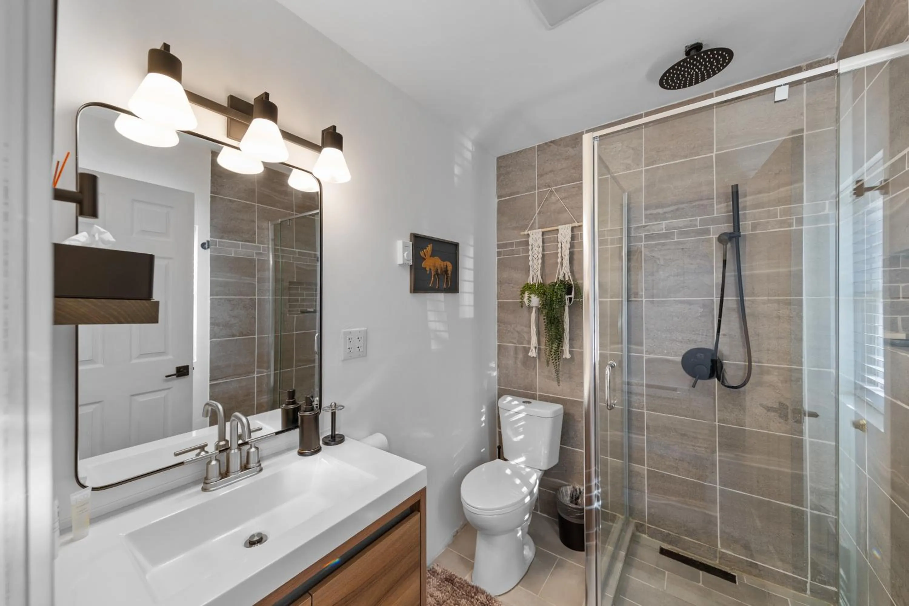 Shower in Modern Home &Cozy