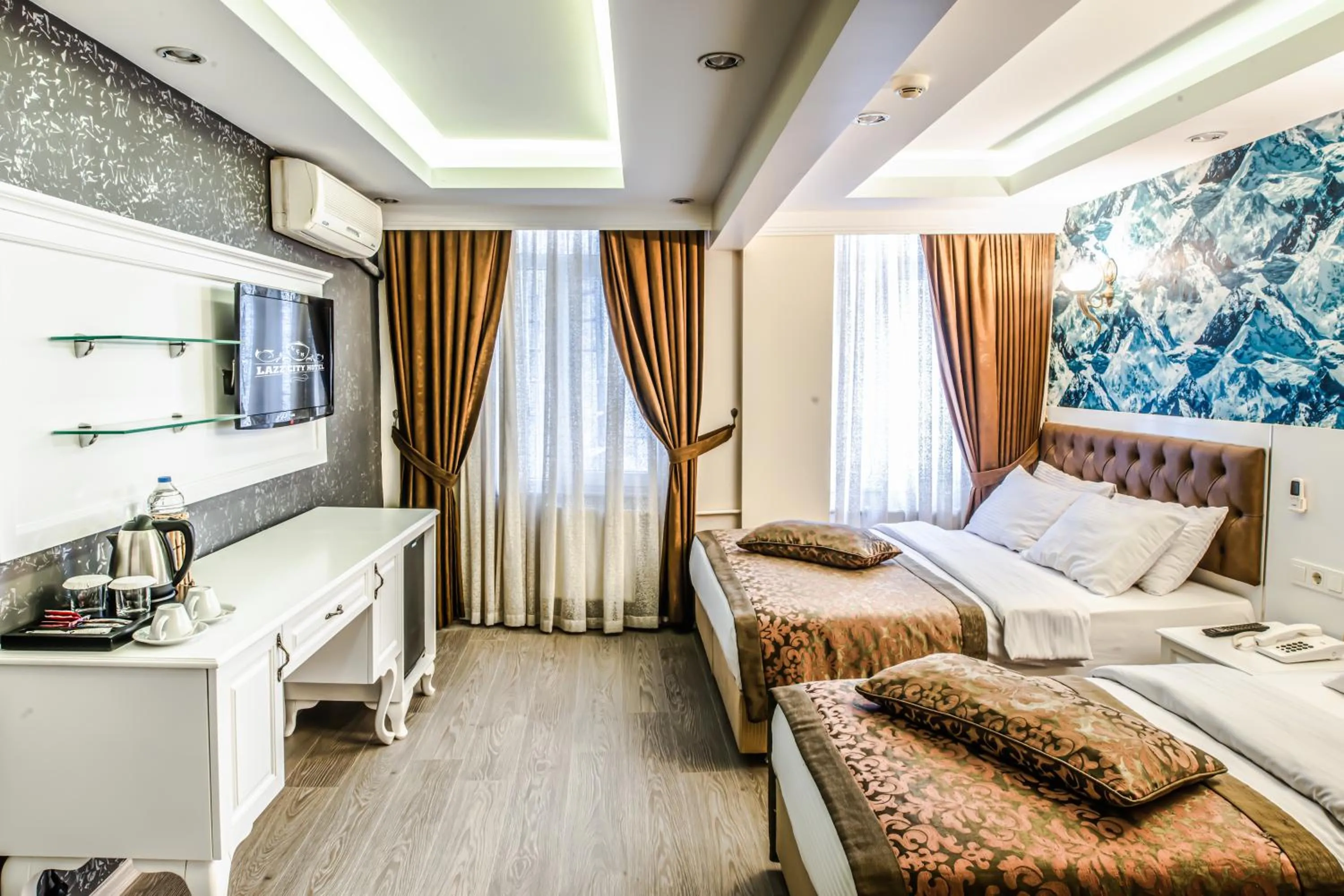 Photo of the whole room, Bed in Lazz City Hotel