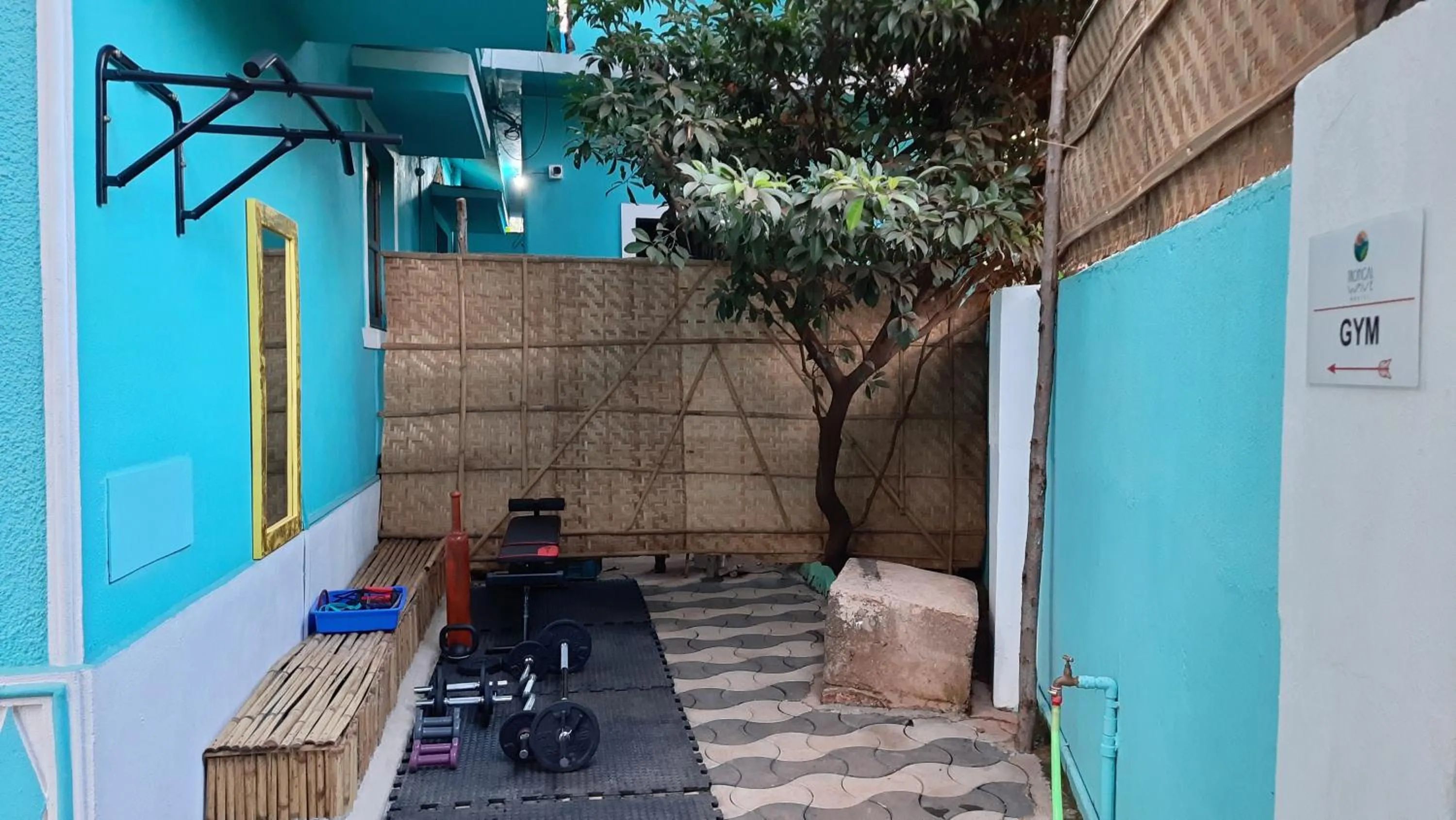 Fitness centre/facilities in Tropical Wave Hostel Morjim Goa