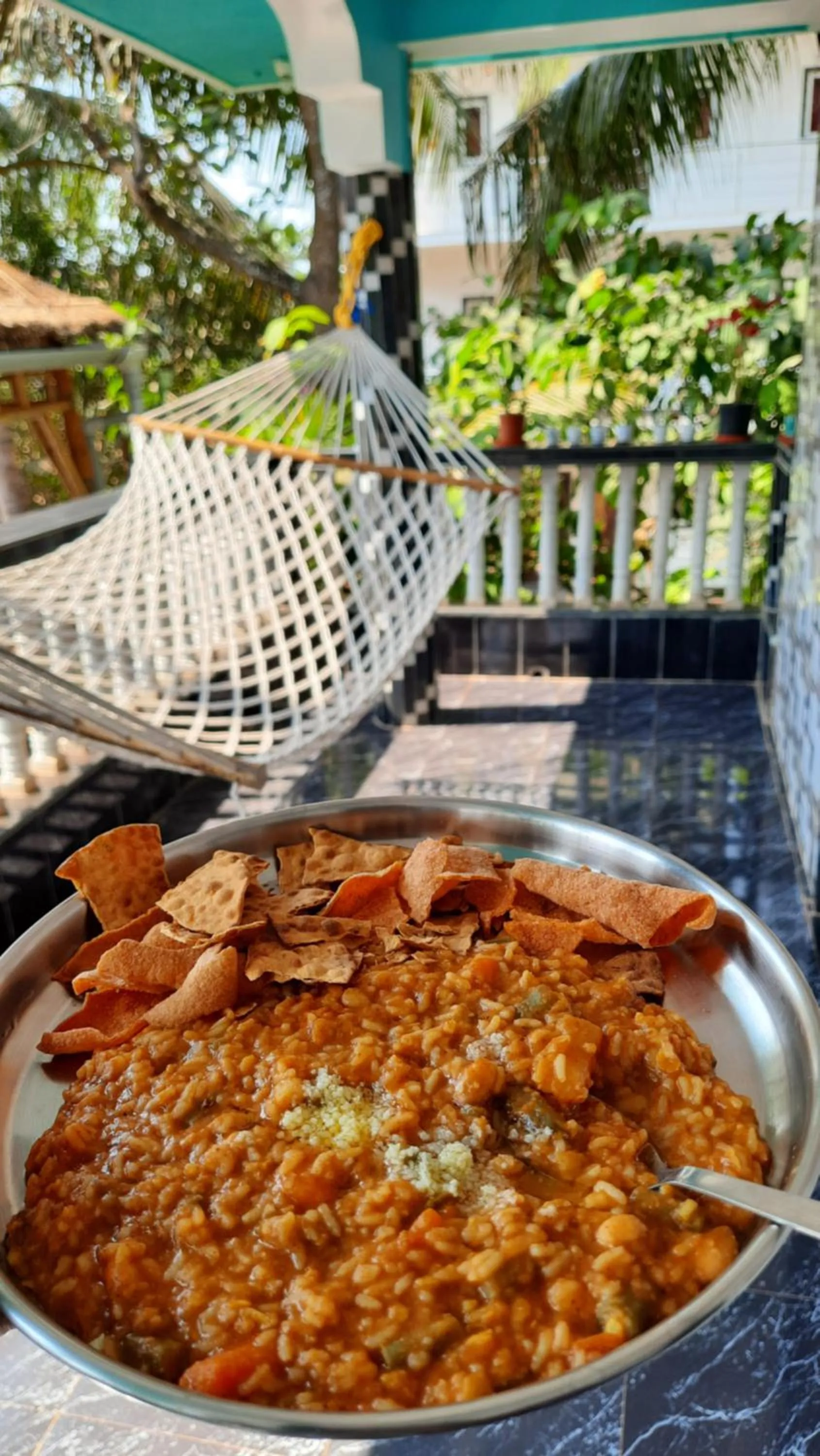 Food in Tropical Wave Hostel Morjim Goa