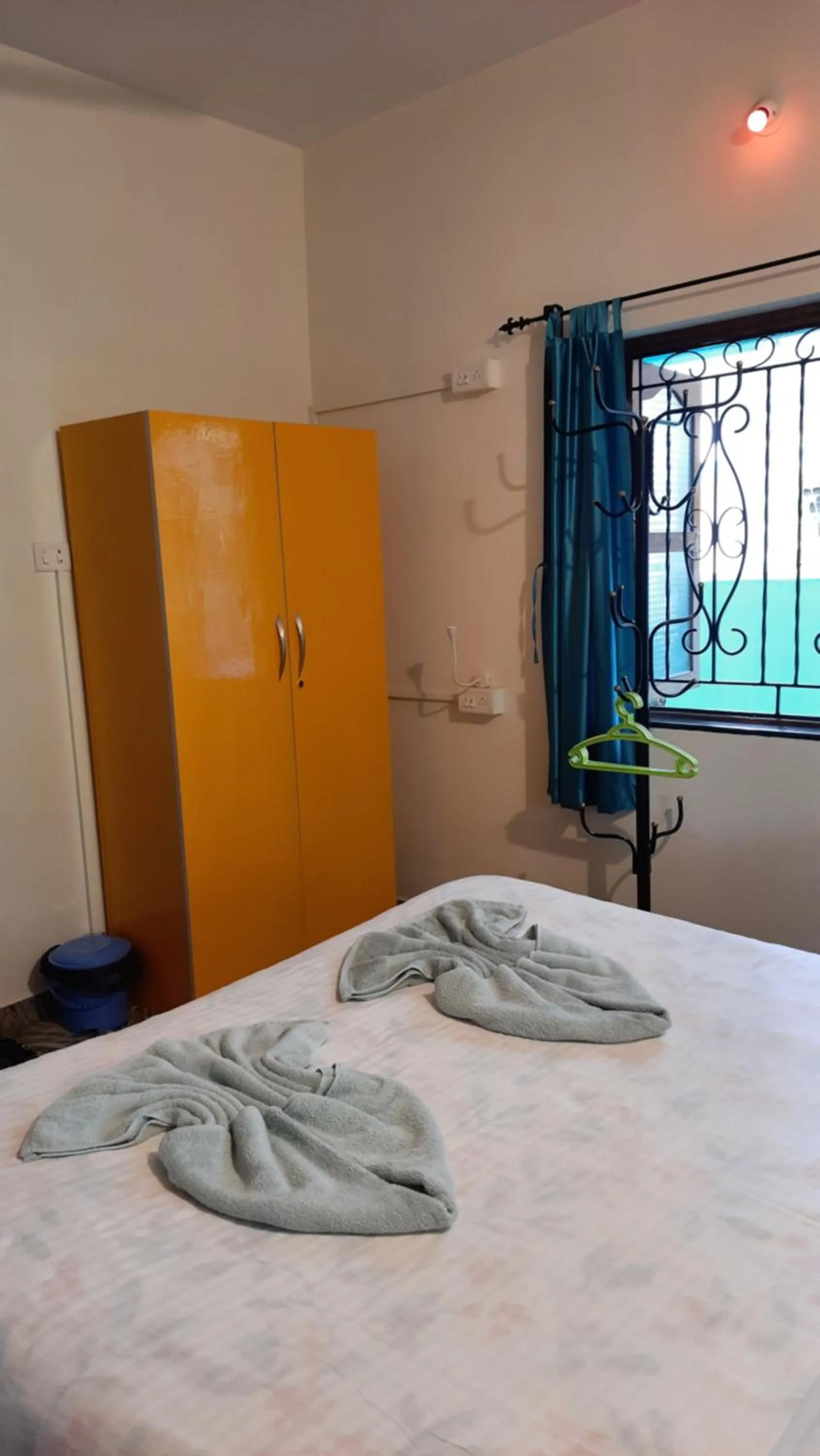 Bedroom, Bed in Tropical Wave Hostel Morjim Goa