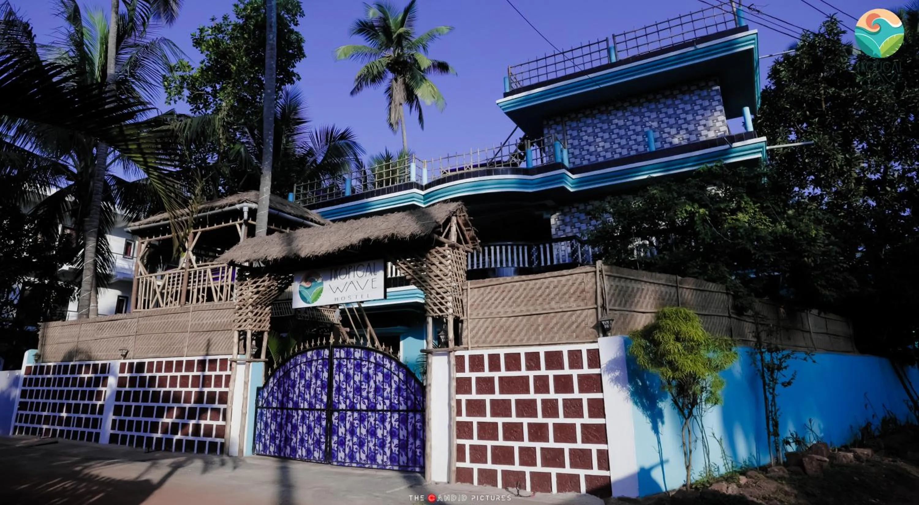 Property building in Tropical Wave Hostel Morjim Goa