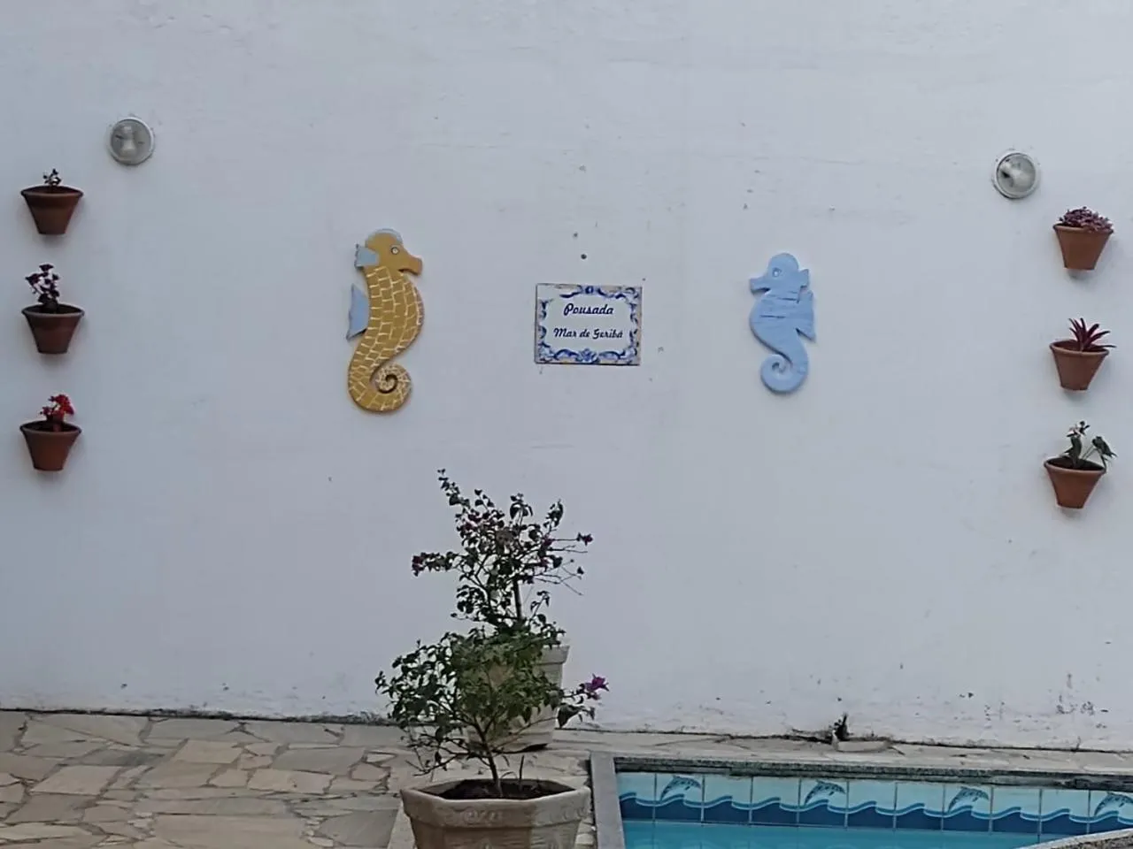 Pool view in Pousada Mar de Geribá