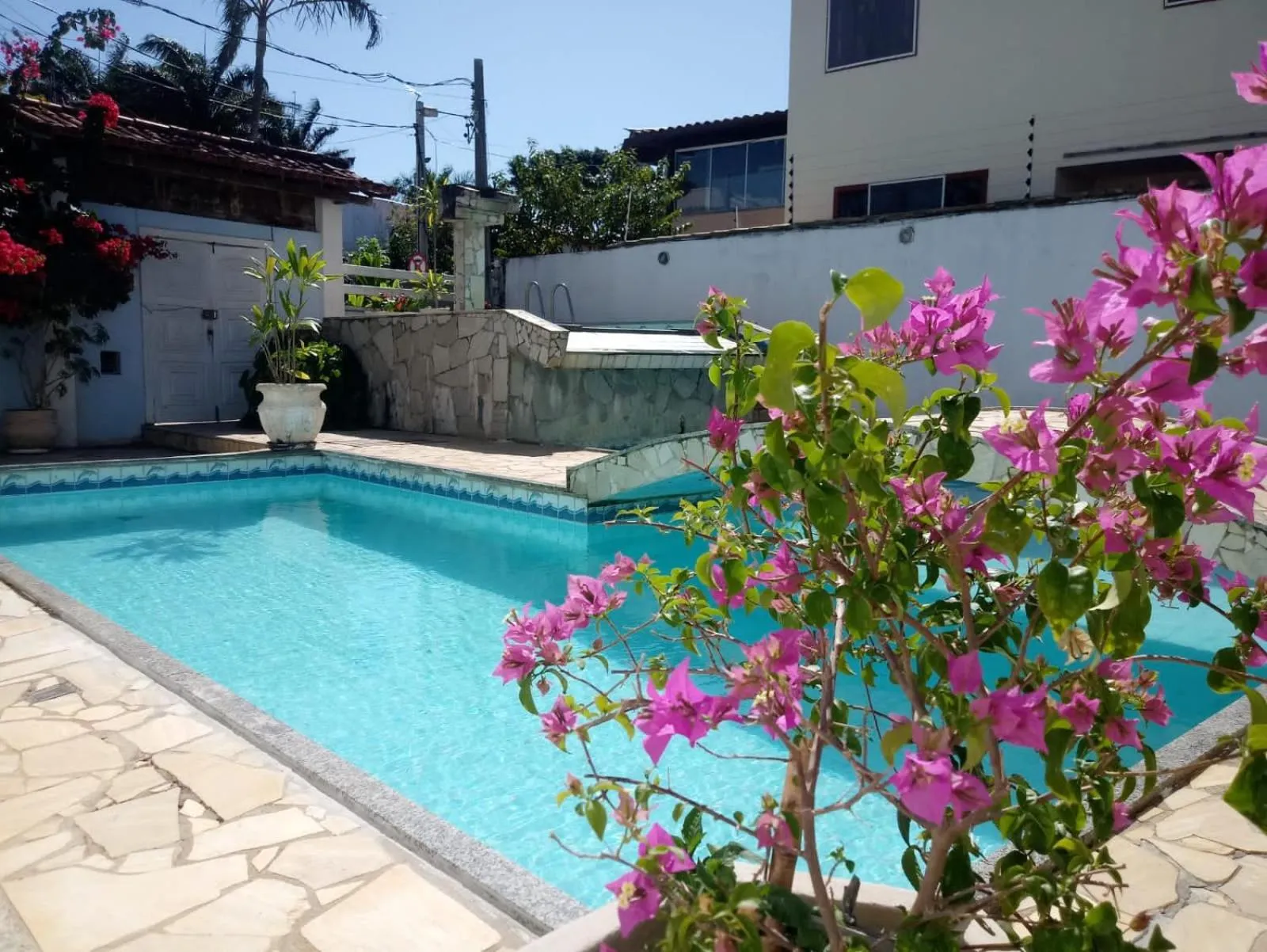 Pool view in Pousada Mar de Geribá