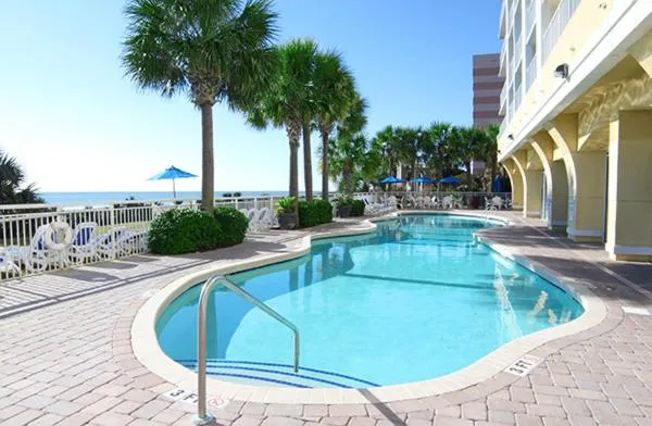 Pool view in Camelot By The Sea Ocean Front Condo