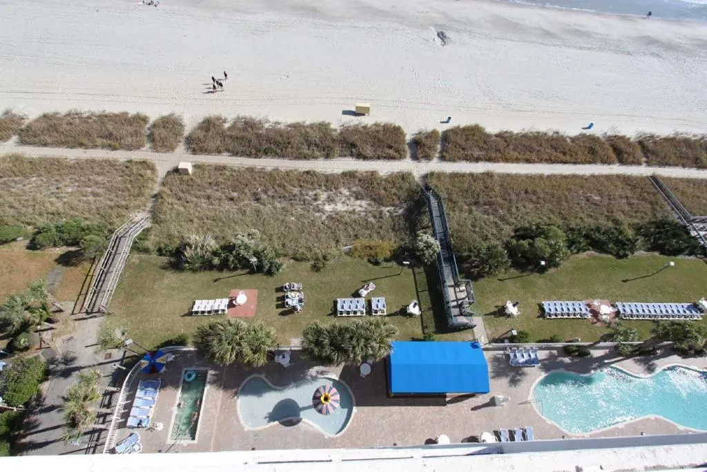 Bird's eye view in Camelot By The Sea Ocean Front Condo