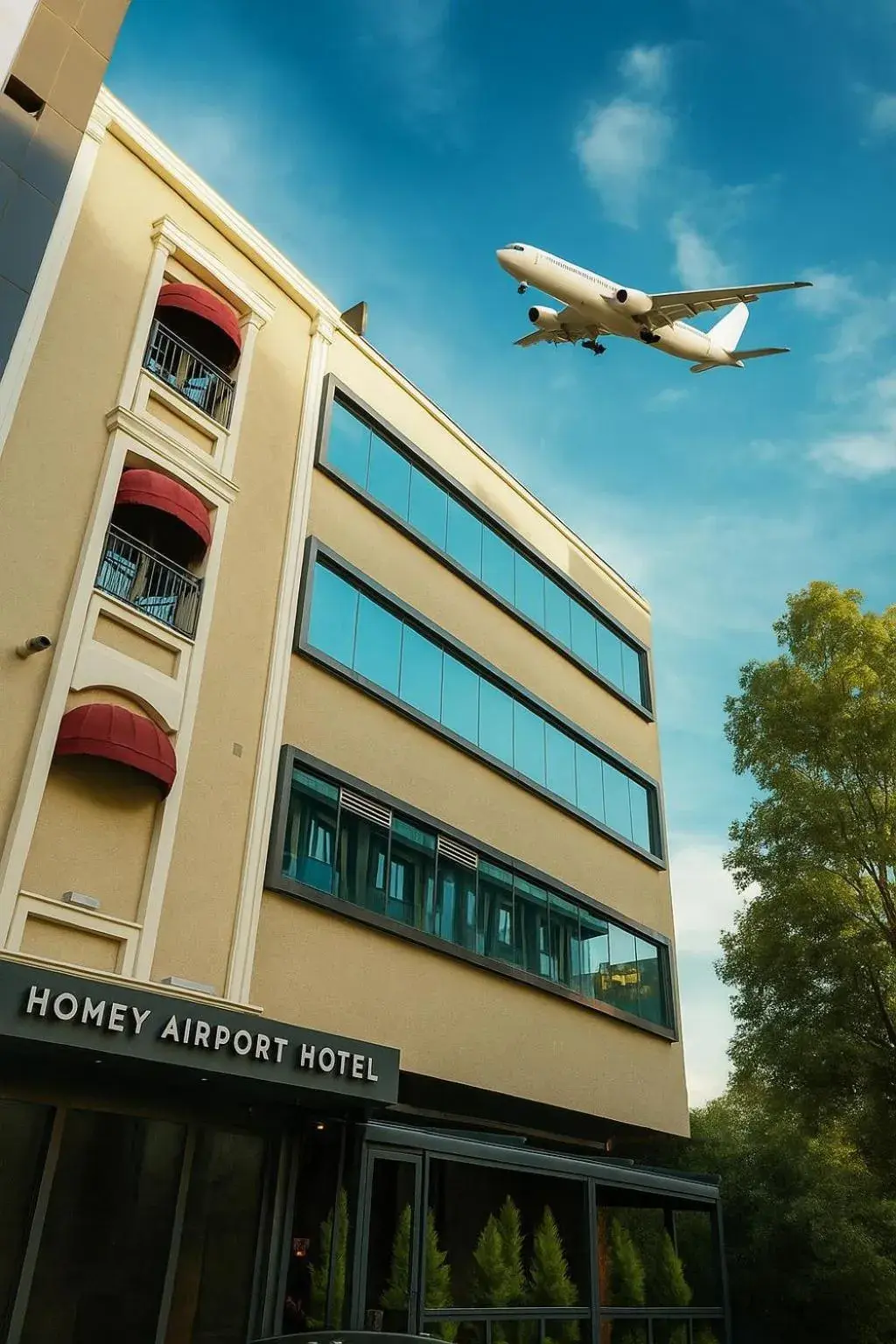 Property building in Homey AirPort Hotel Property building in Homey AirPort Hotel