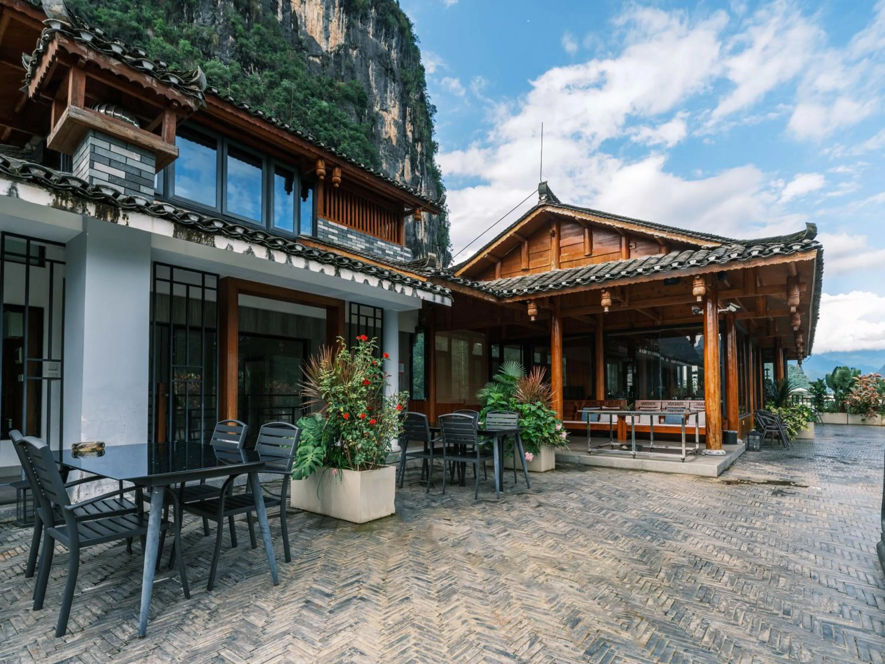 View (from property/room) in Yangshuo Mountain River Ballad Hotel - Free Yangshuo Train Station Pick Up and Drop Off