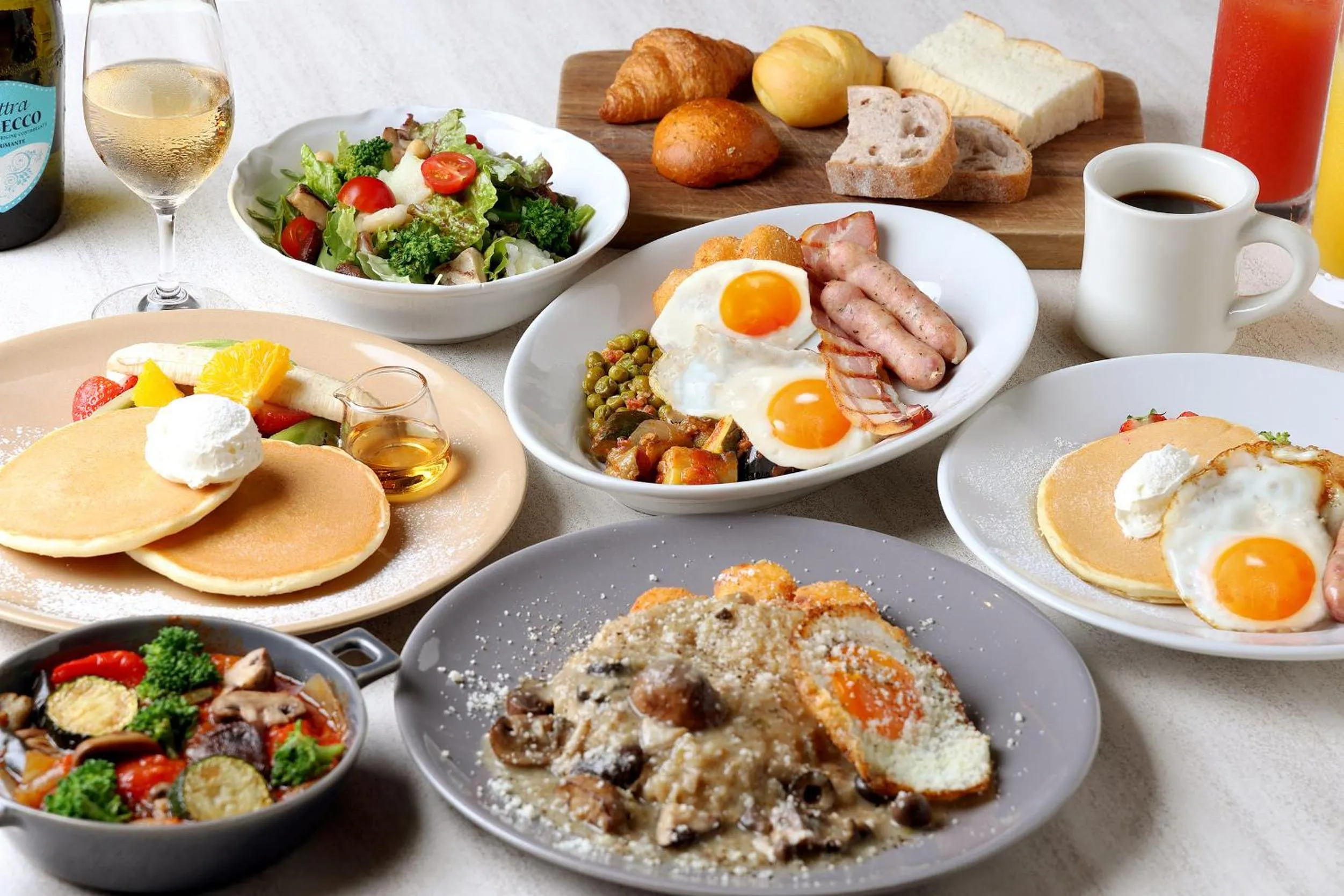 Italian breakfast in The Royal Park Canvas Ginza Corridor
