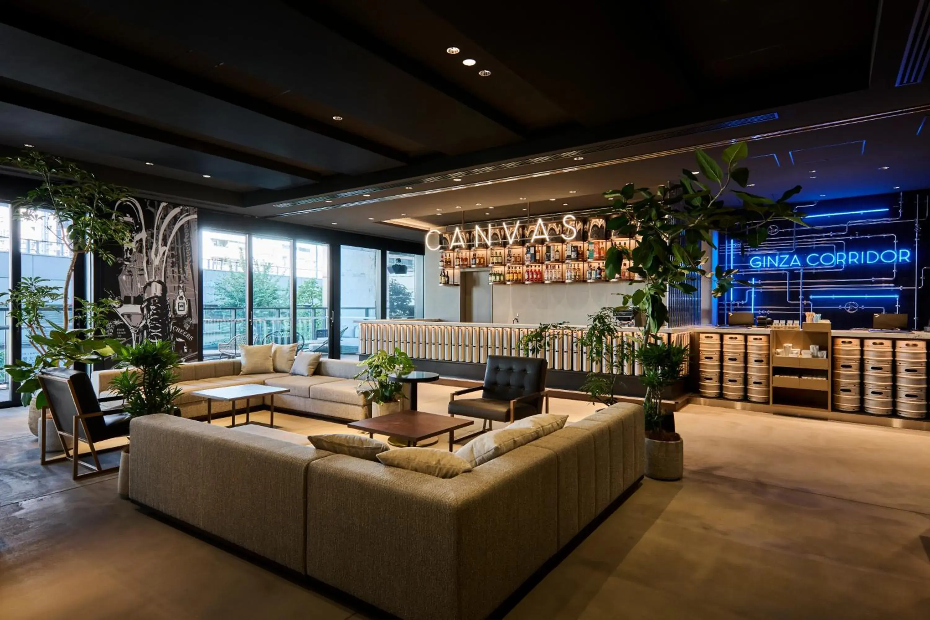 Lounge or bar in The Royal Park Canvas Ginza Corridor Lounge or bar in The Royal Park Canvas Ginza Corridor