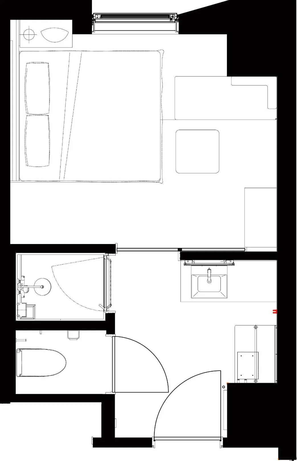 Photo of the whole room in The Royal Park Canvas Ginza Corridor