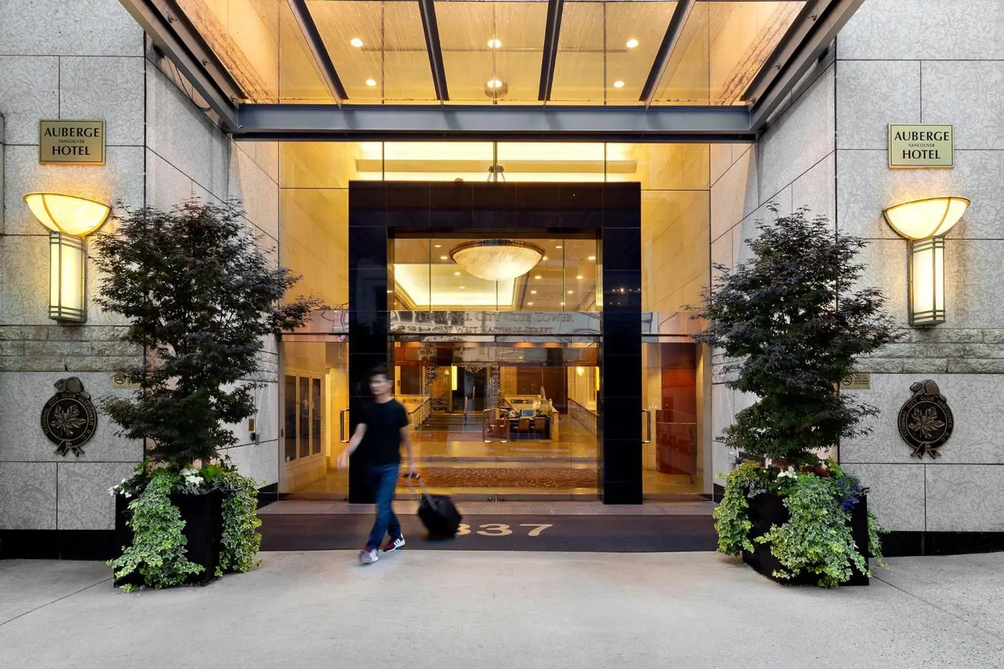 Facade/entrance in Auberge Vancouver Hotel Facade/entrance in Auberge Vancouver Hotel