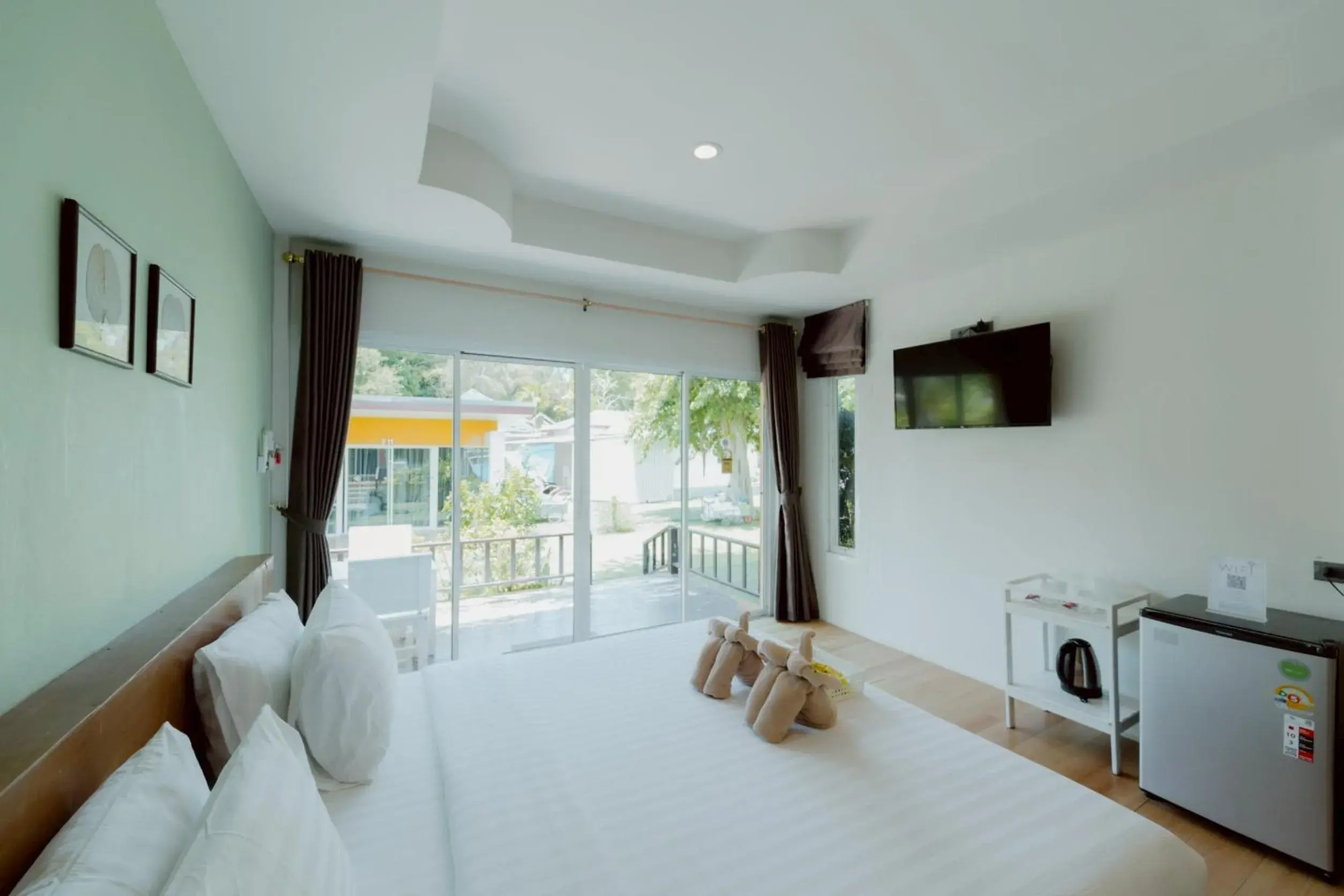 Bed in Samet Lucky Resort Bed in Samet Lucky Resort