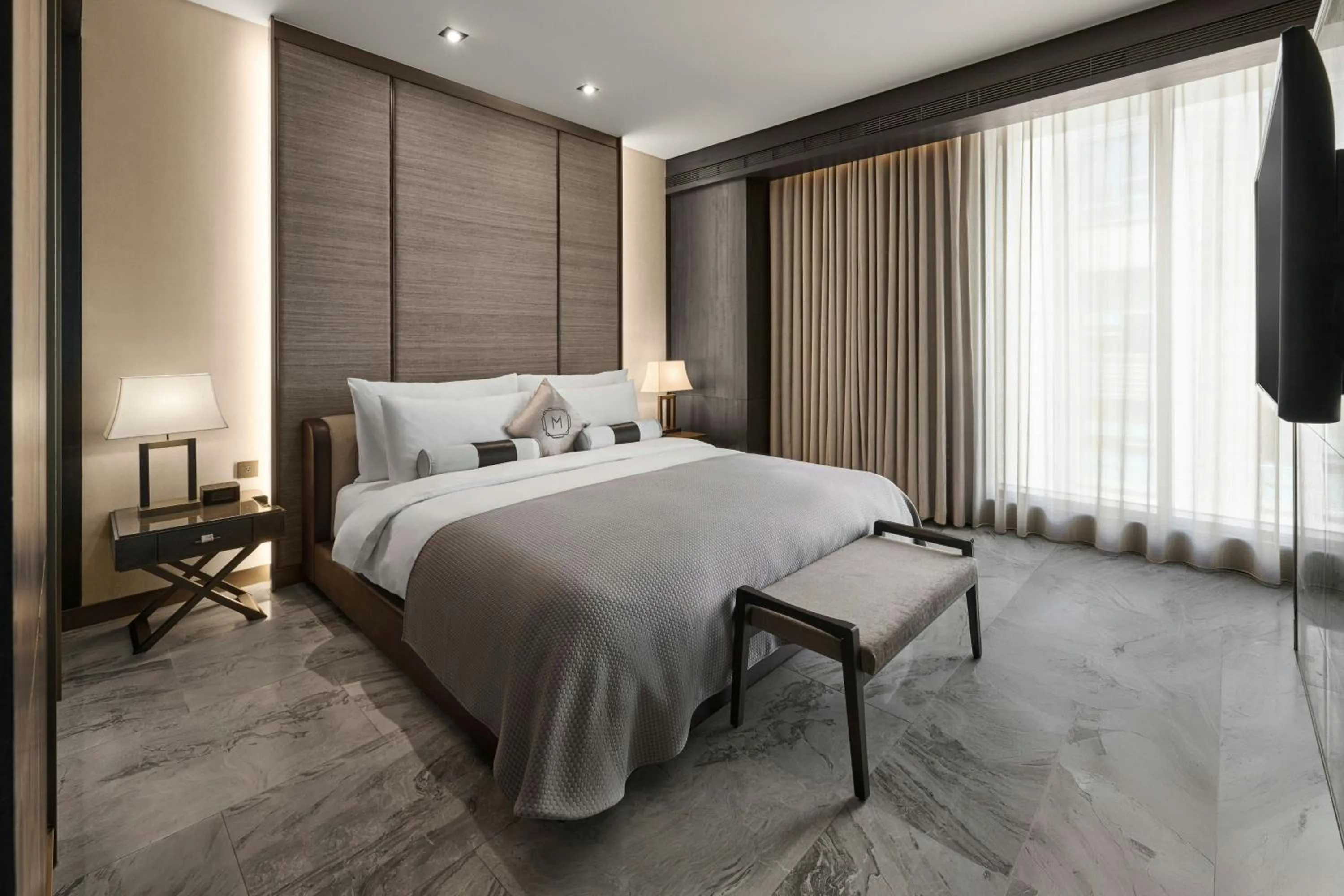 Bedroom, Bed in Madison Taipei, a Tribute Portfolio Hotel