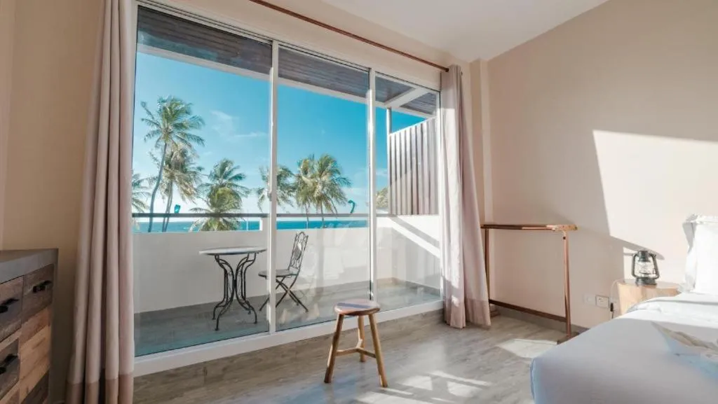 Balcony/Terrace, Bed in Lea Spa Hotel