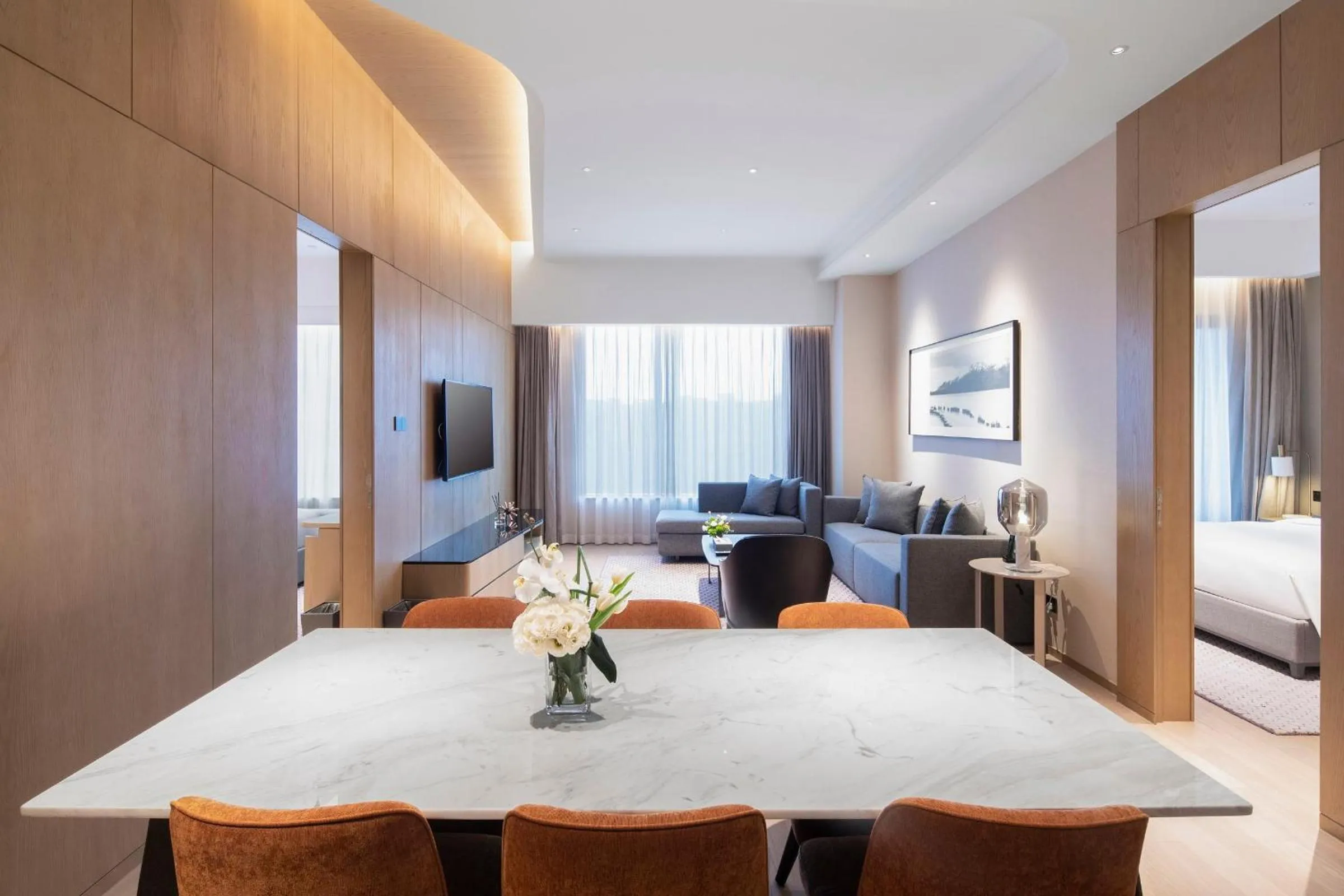 Photo of the whole room, Bed in Primcasa Chengdu