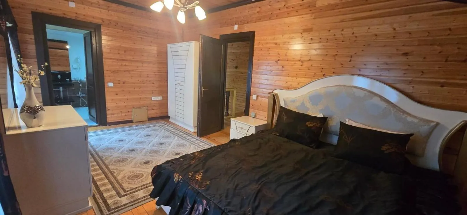 Bed in Deluxe Park Qusar Resort & Spa Hotel