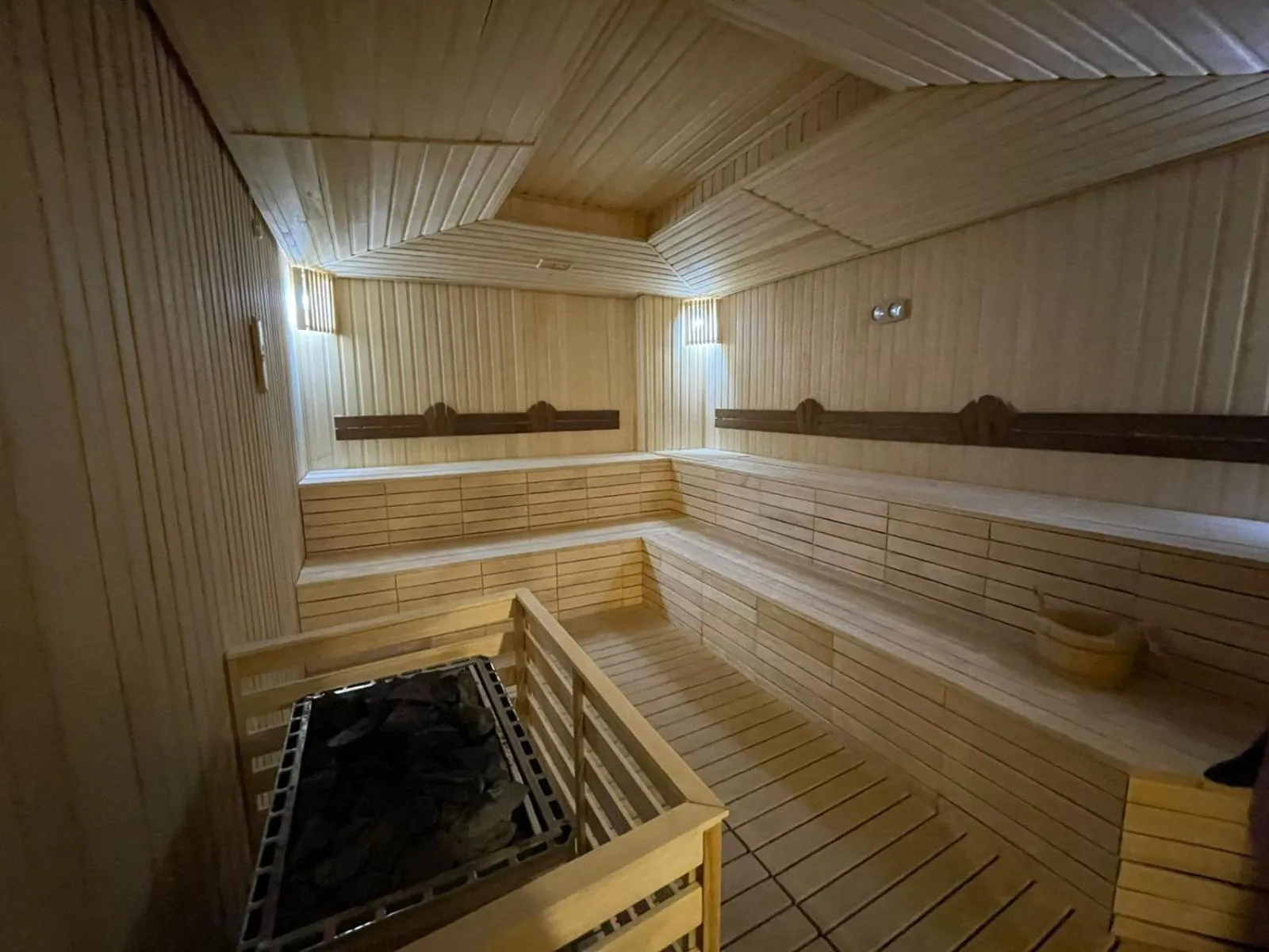 Sauna in Deluxe Park Qusar Resort & Spa Hotel