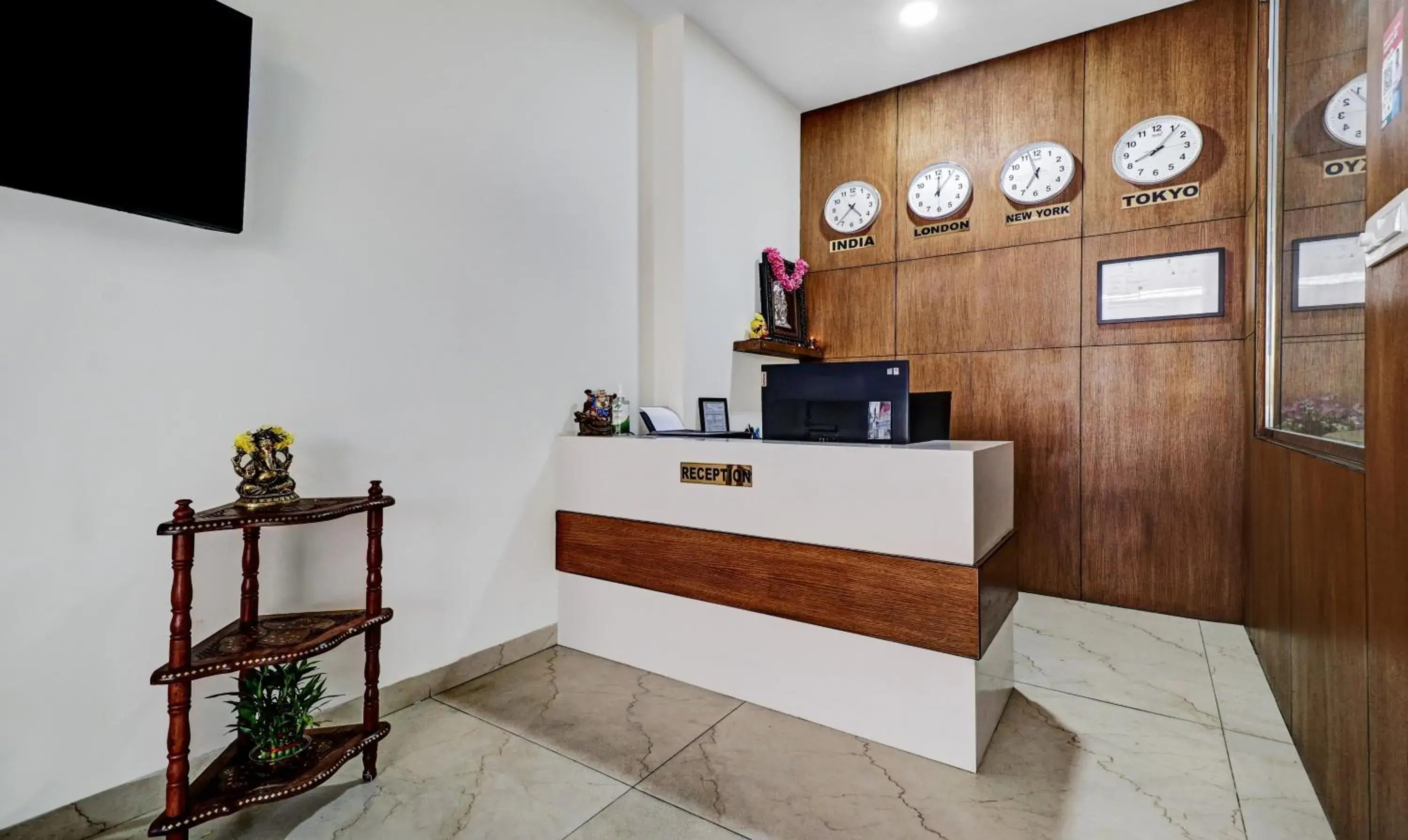 Lobby or reception in Treebo Purple Orchid Boutique Lobby or reception in Treebo Purple Orchid Boutique